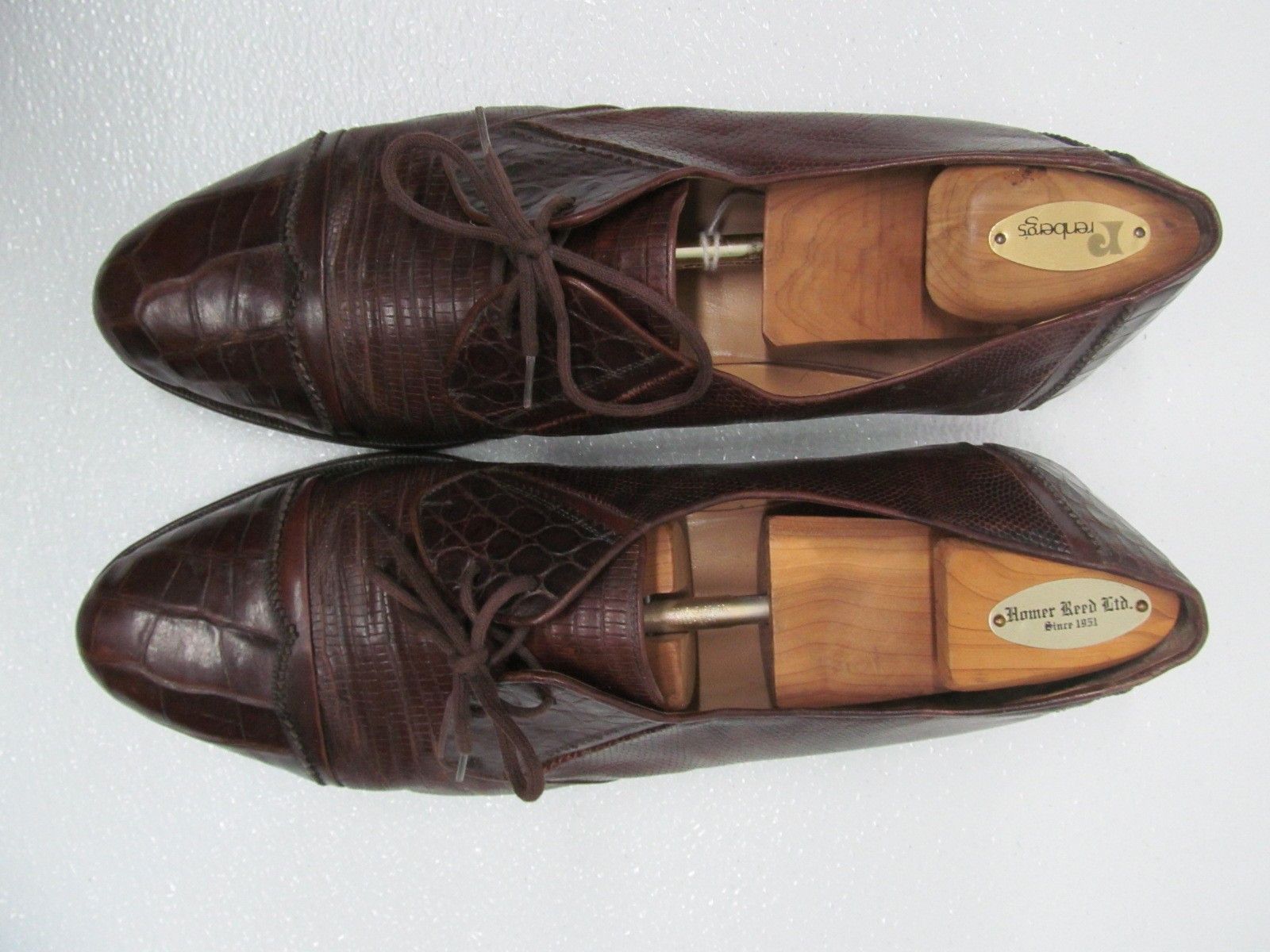 Other Davanzati Alligator Oxfords Exclusive Rubenstein Bros Size US 13 / EU 46 - 9 Thumbnail