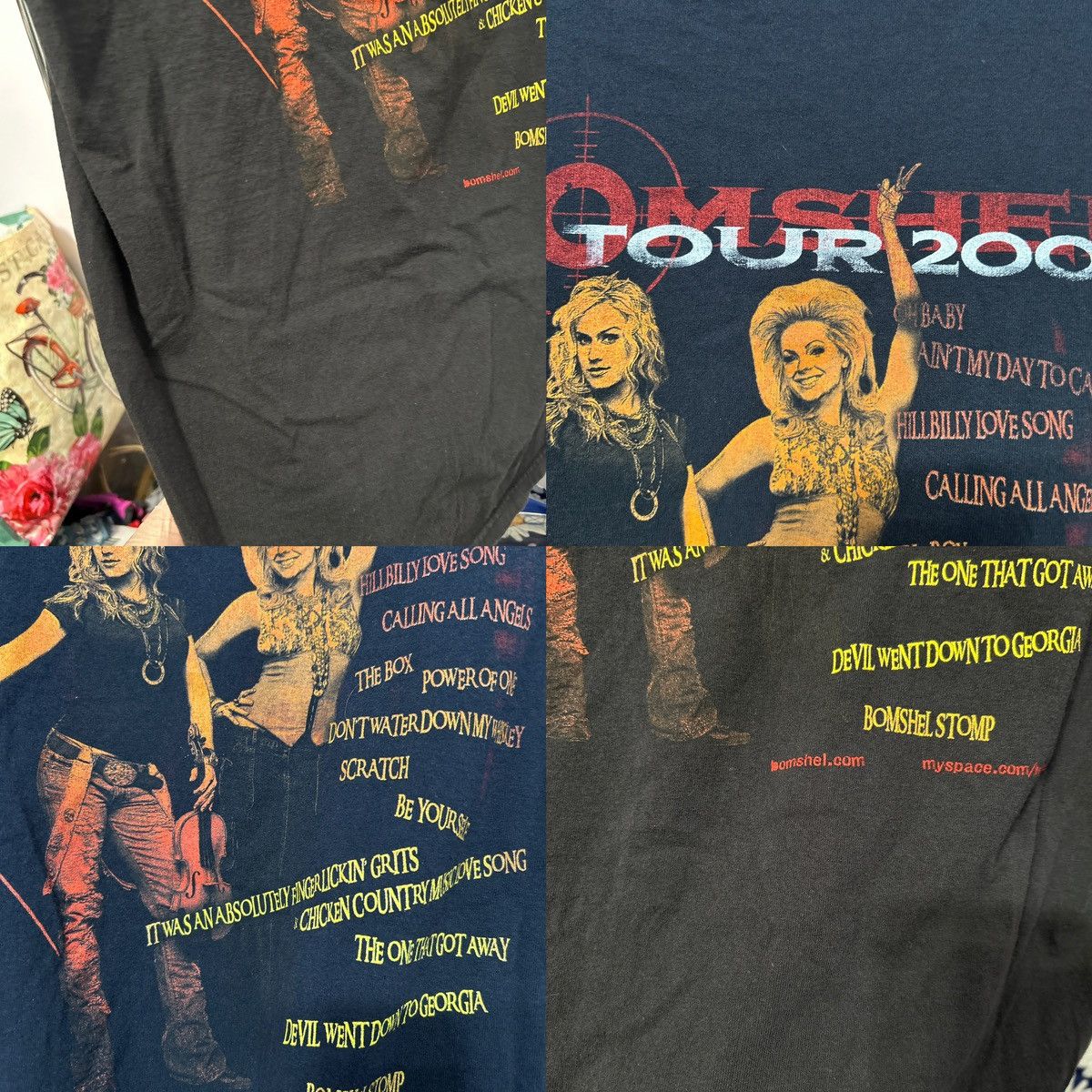 Delta Vintage Bomshel 2006 Graphic Tshirt Size Large - "Bradley" Size L / US 10 / IT 46 - 21 Thumbnail