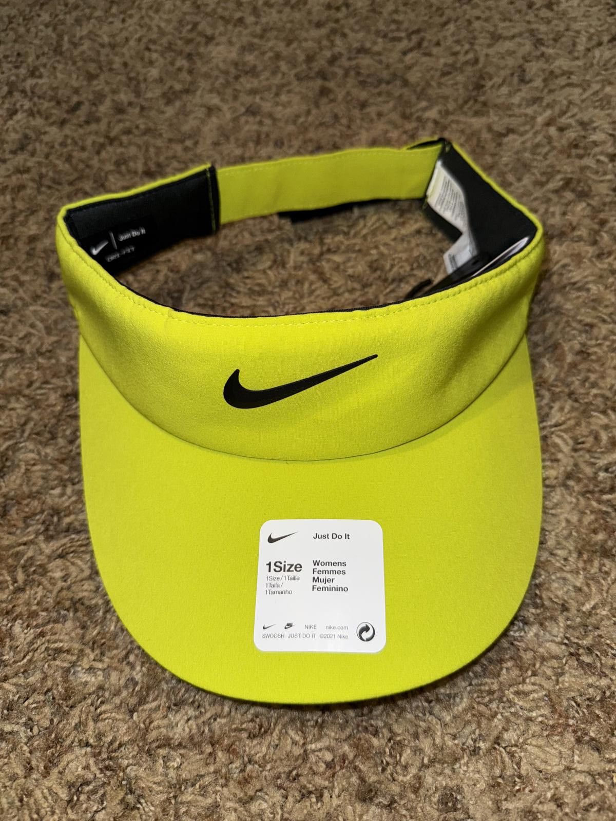 Nike Nike Women’s Aerobill Feather Light Volt Golf Visor Size ONE SIZE - 1 Thumbnail