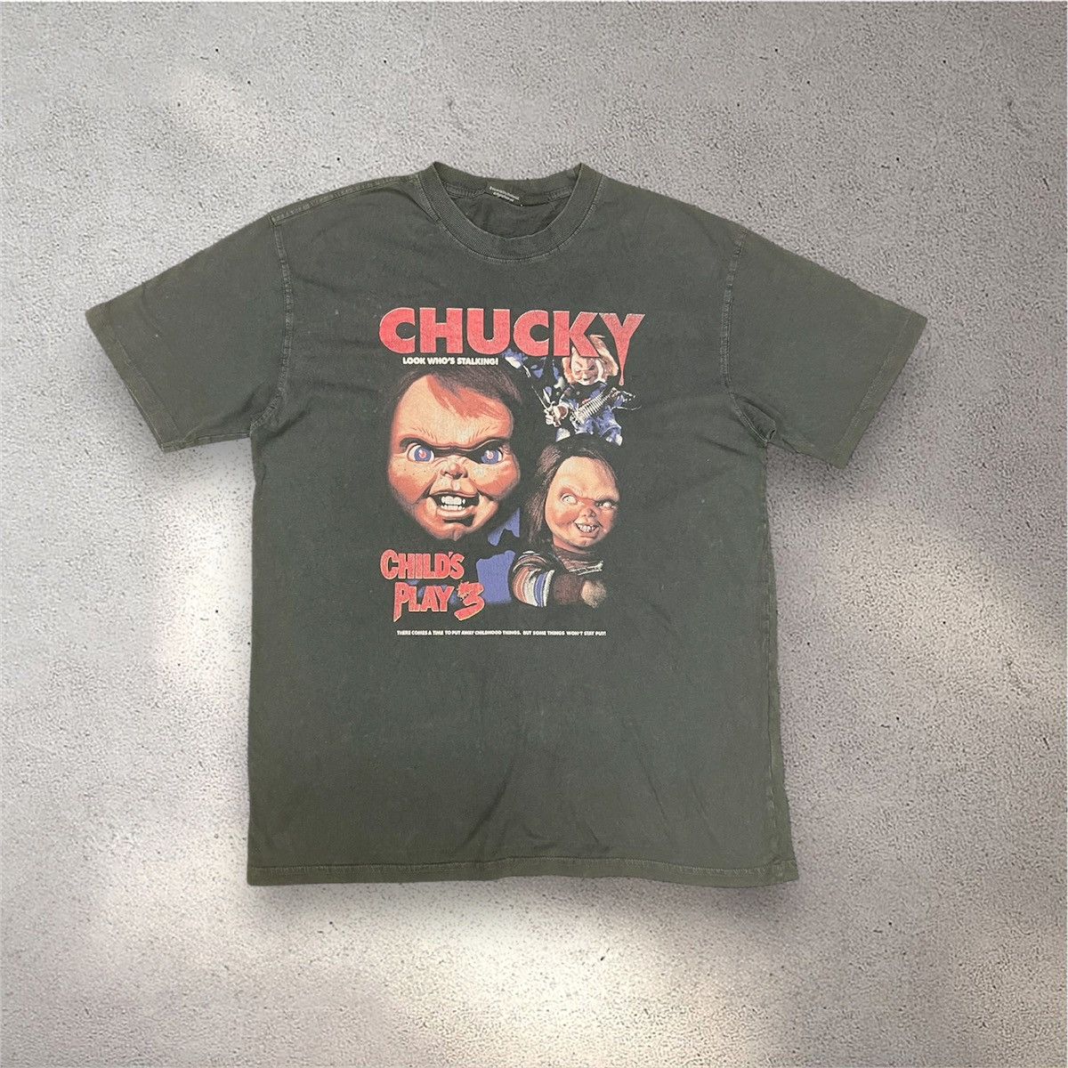 Vintage Thrashed Faded Chucky Child Play Horror Movie Tshirt Size US L / EU 52-54 / 3 - 1 Thumbnail