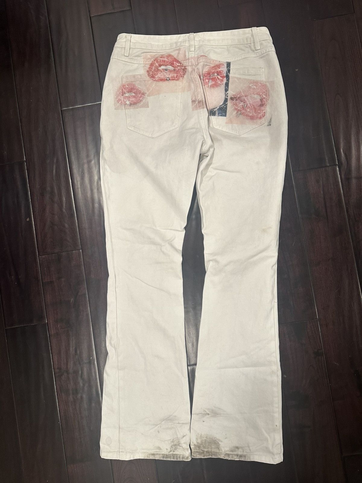 Other White flared pierced denim Size US 32 / EU 48 - 6 Thumbnail
