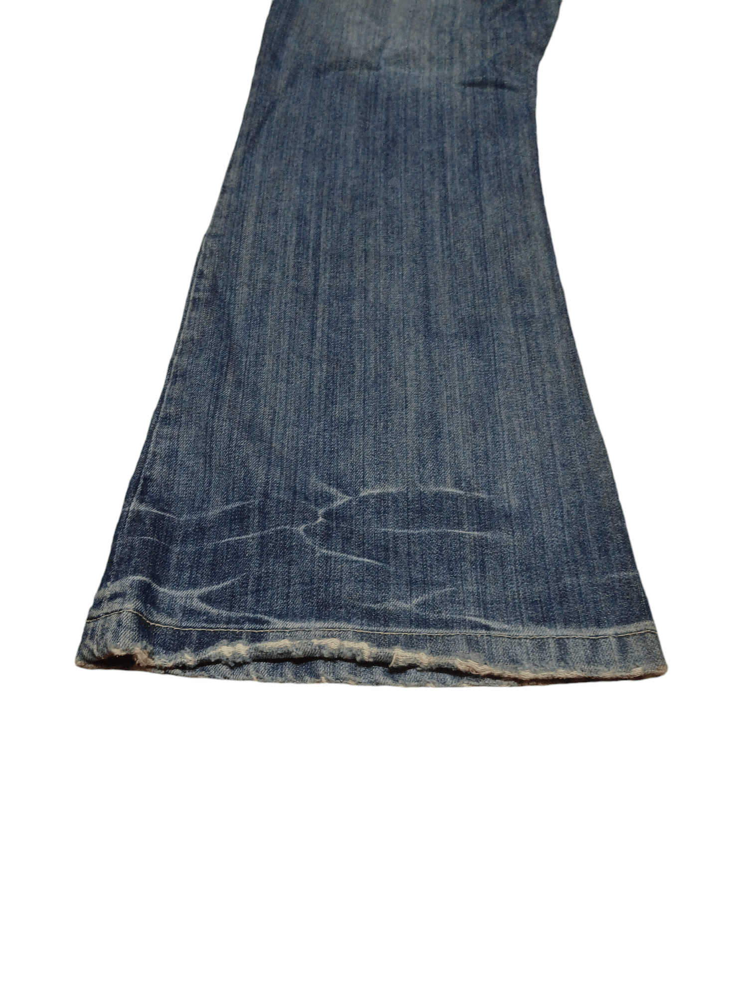 Japanese Brand distressed denim minder brand flared Size US 33 - 6 Thumbnail