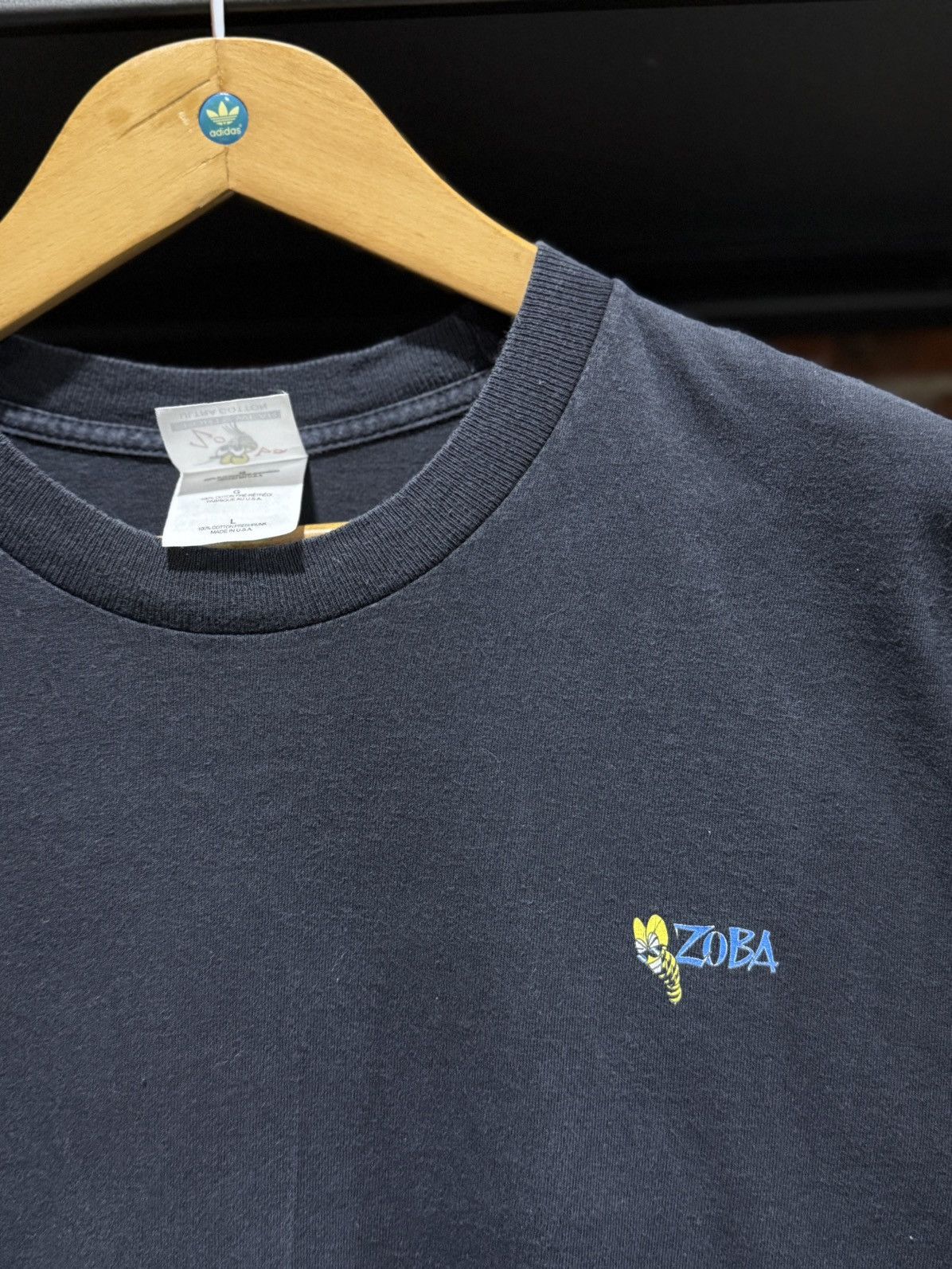 Vintage Vintage 90s Zoba Skull Skateboard Faded Usa Tee Size US L / EU 52-54 / 3 - 7 Thumbnail