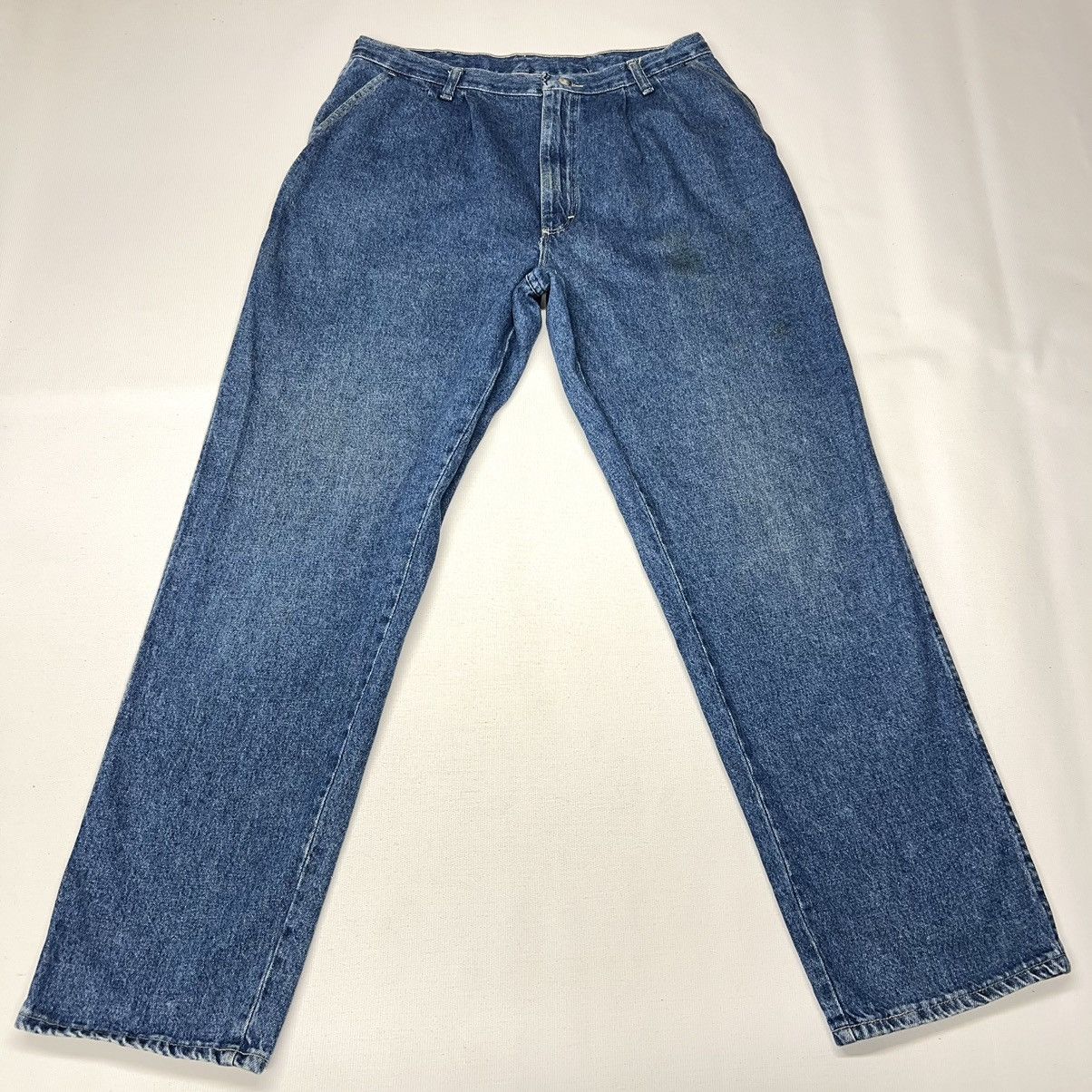 Vintage × Wrangler VTG Wrangler Timber Creek Jeans Blue Straight Denim Baggy Size US 34 / EU 50 - 1 Thumbnail