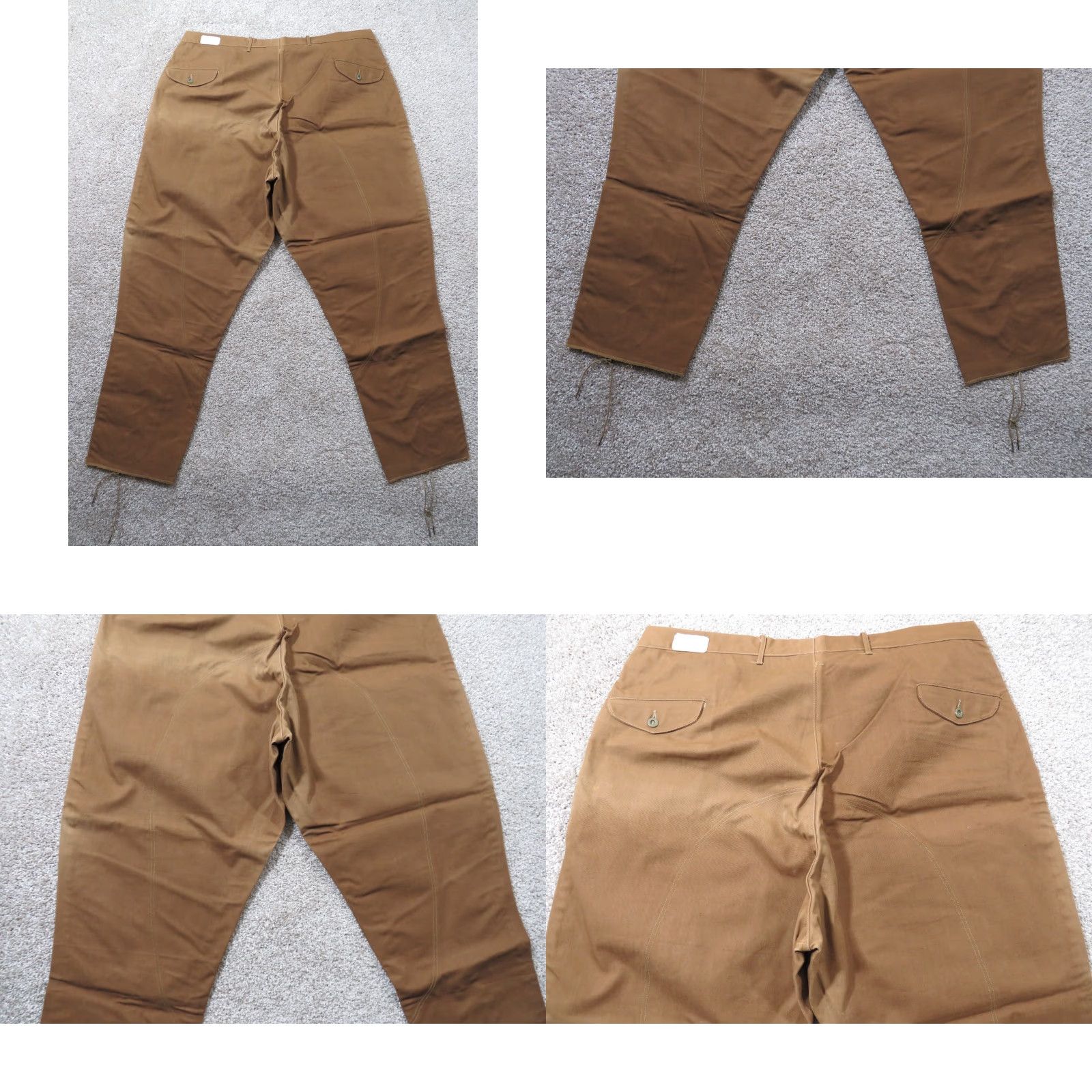 Vintage VINTAGE Duxbak Hunting Pants Canvas 42x30 Button FLY Brown 1920s Mens Adults Size US 42 / EU 58 - 9 Thumbnail