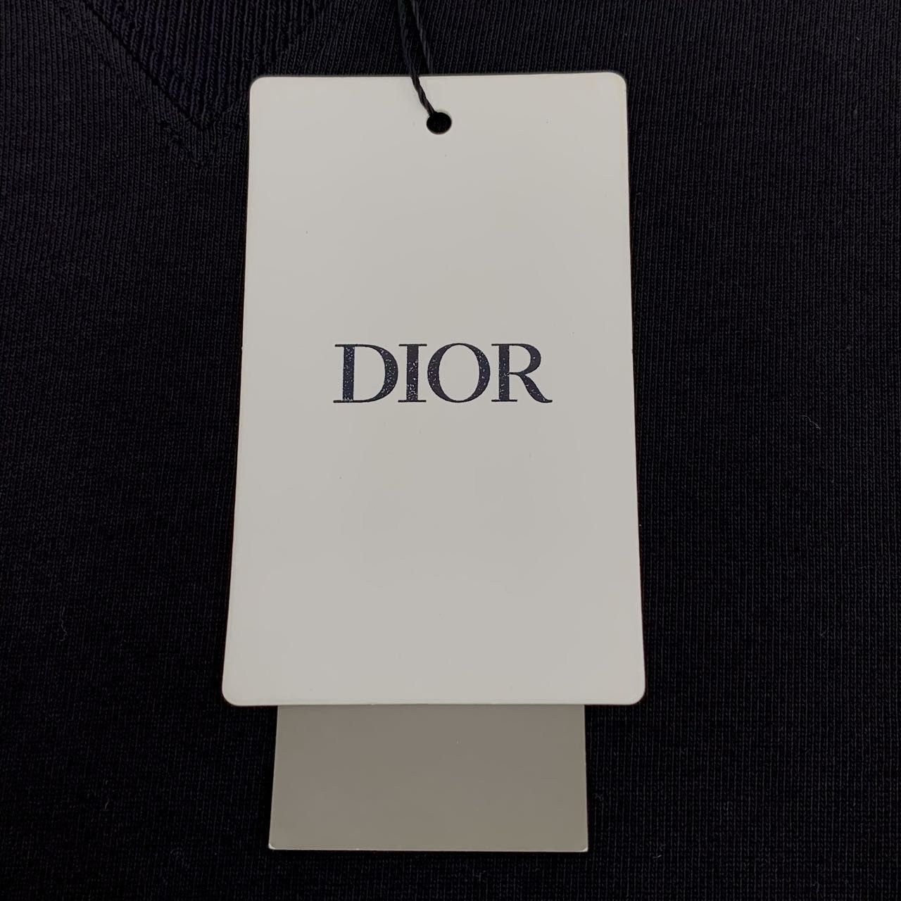 Dior Dior Black Cotton Logo Embroidered Trim T-Shirt (Size XS) Size US XS / EU 42 / 0 - 2 Thumbnail