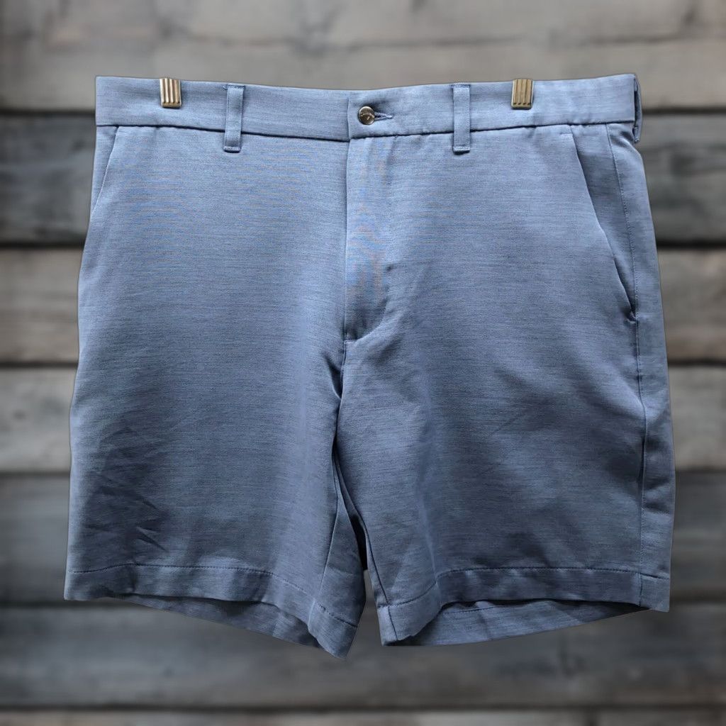 Callaway Callaway Golf Shorts Mens 32 Blue Performance Flat Front 8'' Inseam Chino Shorts Slim Fit Regular Mens Sports Activewear Size US 32 / EU 48 - 1 Thumbnail