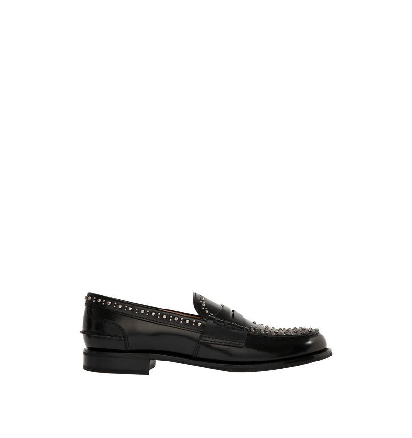Church's o1h1sh11225 Pembrey Studded Loafer in Black Size US 9.5 / EU 42-43 - 1 Thumbnail