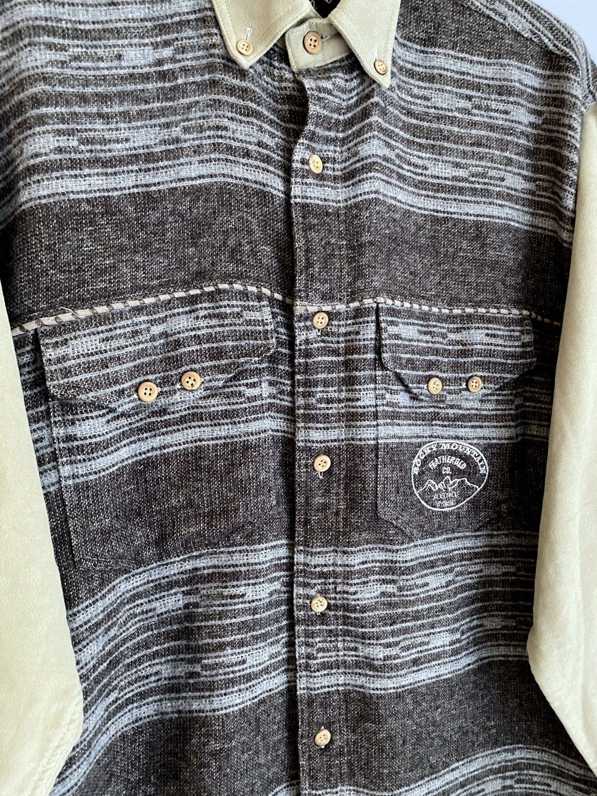 Flannel × Vintage American Vintage Flannel Wool Shirt 90s “Rocky Mountain” Size US S / EU 44-46 / 1 - 5 Thumbnail