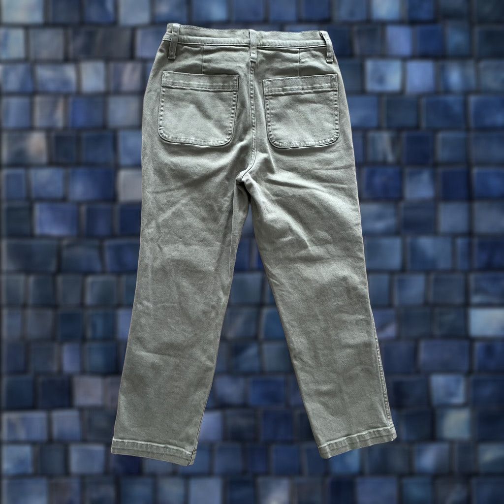 J.Crew J.CREW Jeans Women's 5-Pocket Denim Straight Leg Crop High Rise Green 27x25 Inseam 25 Jeans Pants High Rise Green Denim" Size 27" / US 4 / IT 40 - 1 Thumbnail