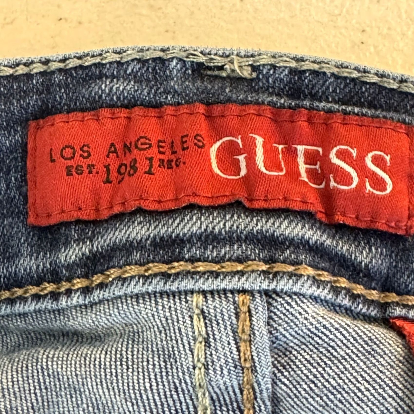 Guess Guess Lincoln Jeans Men 32x30 Blue Denim Slim Straight Mid Rise Size US 32 / EU 48 - 7 Thumbnail