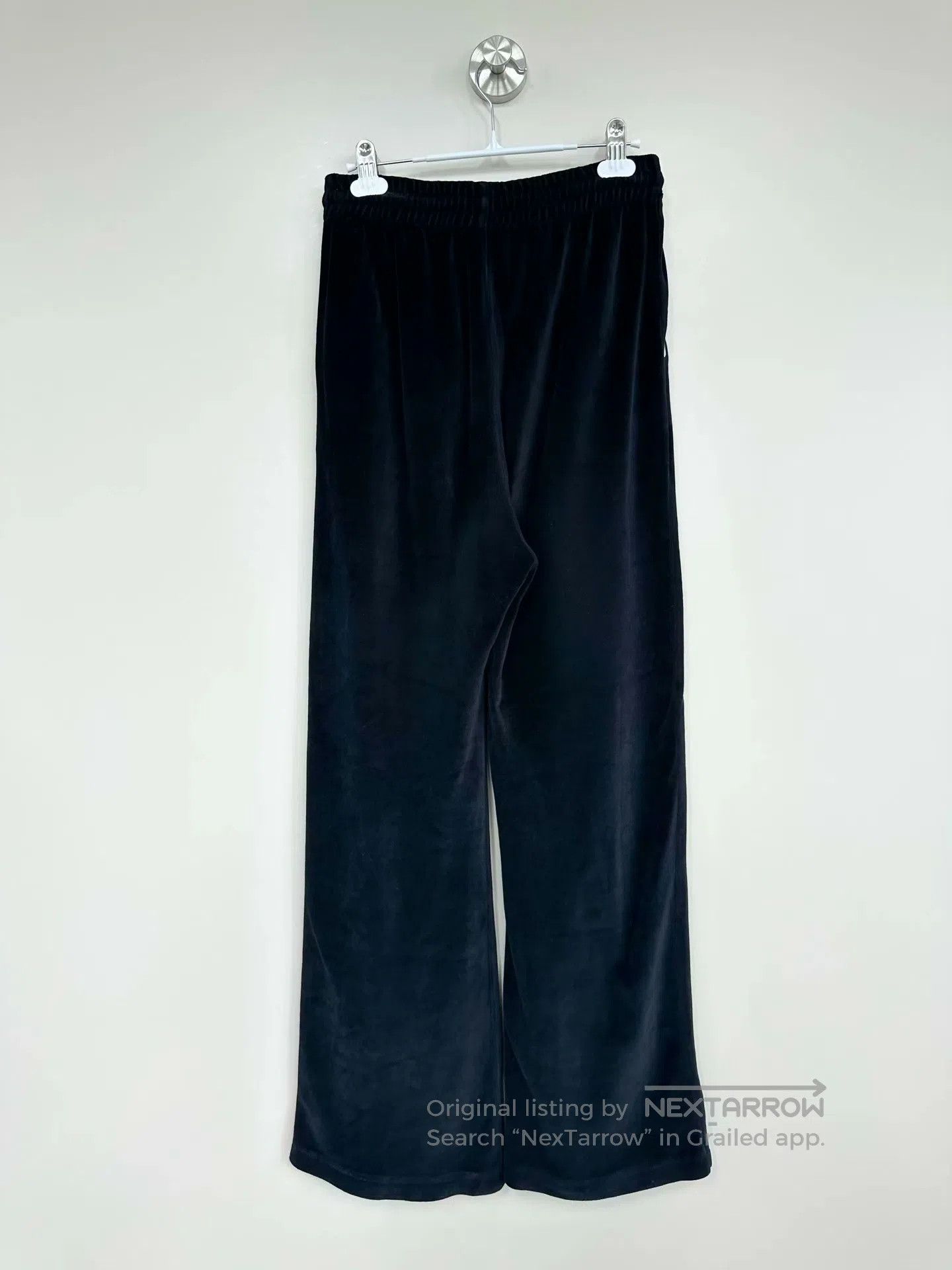 Celine CELINE size M Black Triumph Gate Logo Velvet Casual Pants| Size US 27 - 2 Thumbnail