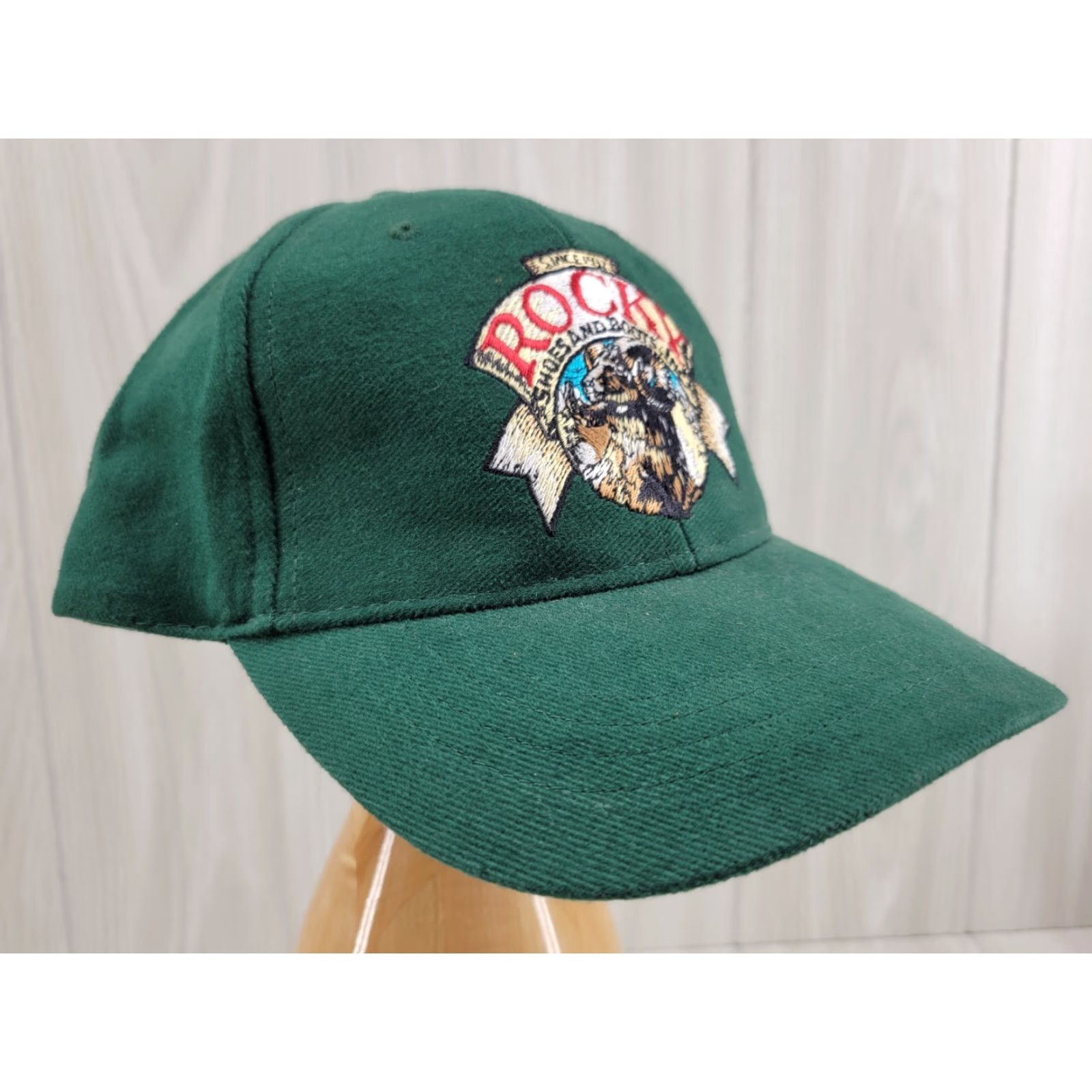 Vintage ROCKY Green Baseball Cap Hat Adjustable Unisex Adults Logo Cap Twill Cotton Casual Hat Size ONE SIZE - 3 Thumbnail