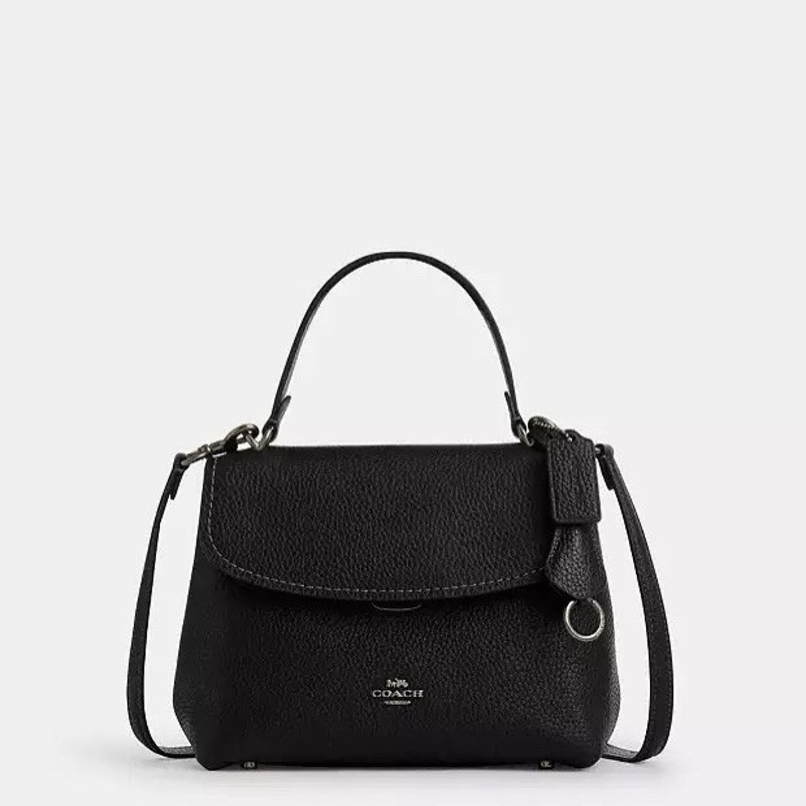 Coach NWT Coach Emory Top Handle Bag CCE53 Gunmetal/Black Size ONE SIZE - 7 Thumbnail