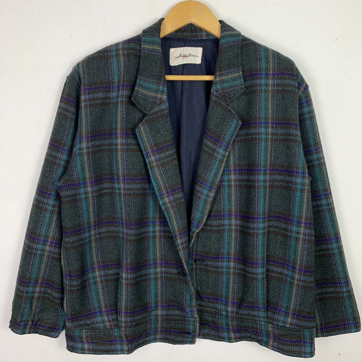 Japanese Brand × Vintage Vintage Allen Bien Plaid Jacket Size US L / EU 52-54 / 3 - 1 Thumbnail