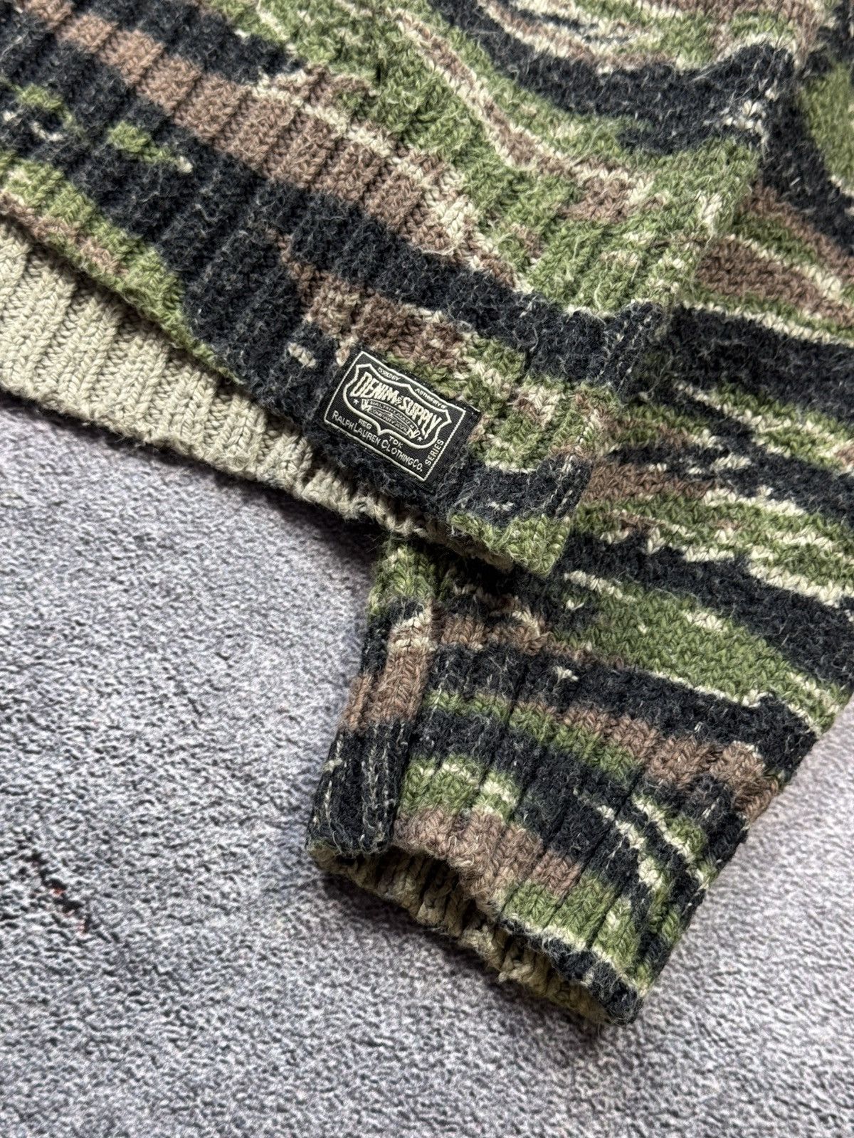 Denim & Supply Ralph Lauren Denim & Supply Ralph Lauren Tiger Camo Shawl-Collar Cardigan Size US M / EU 48-50 / 2 - 5 Thumbnail
