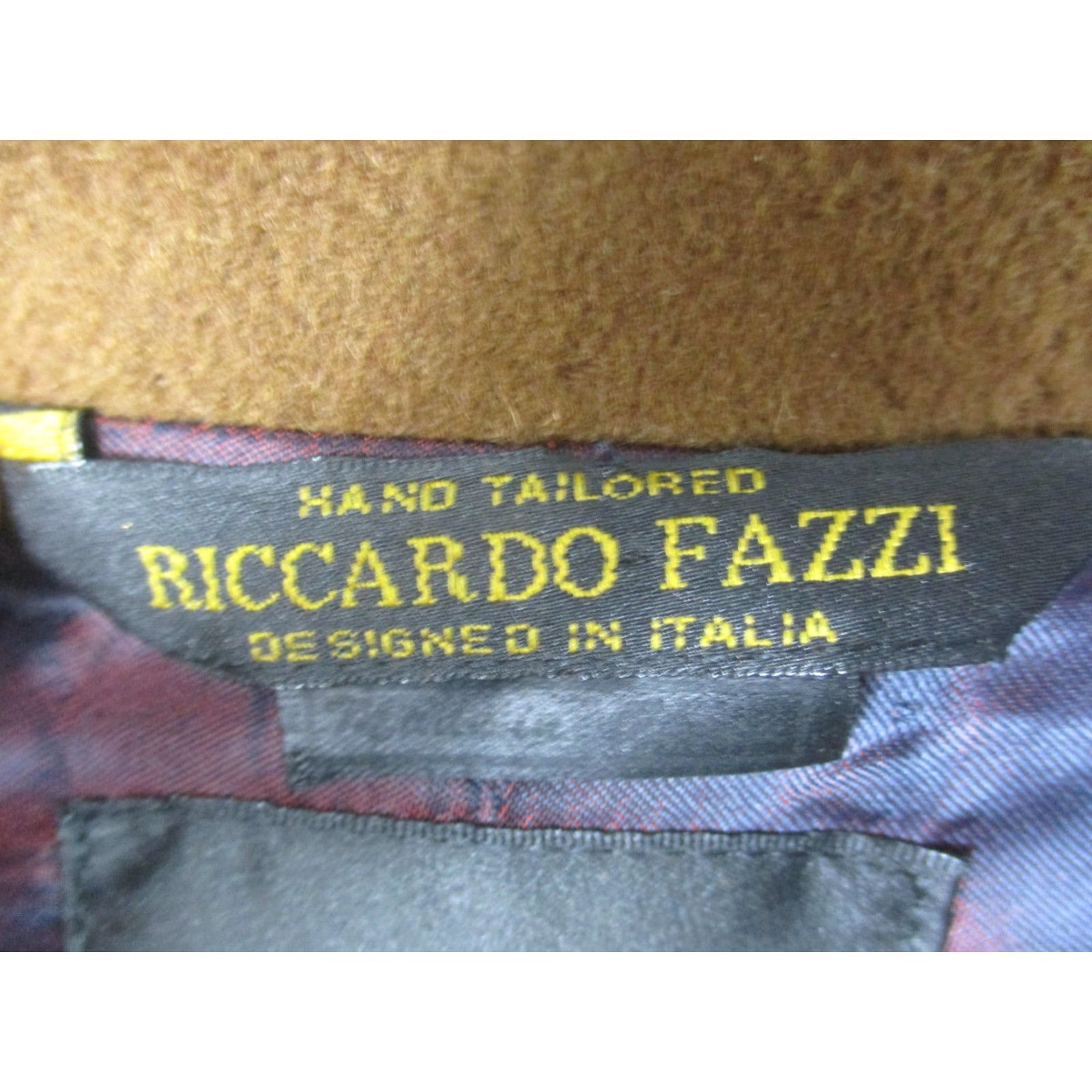 Vintage Riccardo Fazzi Overcoat Mens 44 Brown Wool Cashmere Blend Belted Long Coat Size US S / EU 44-46 / 1 - 3 Thumbnail
