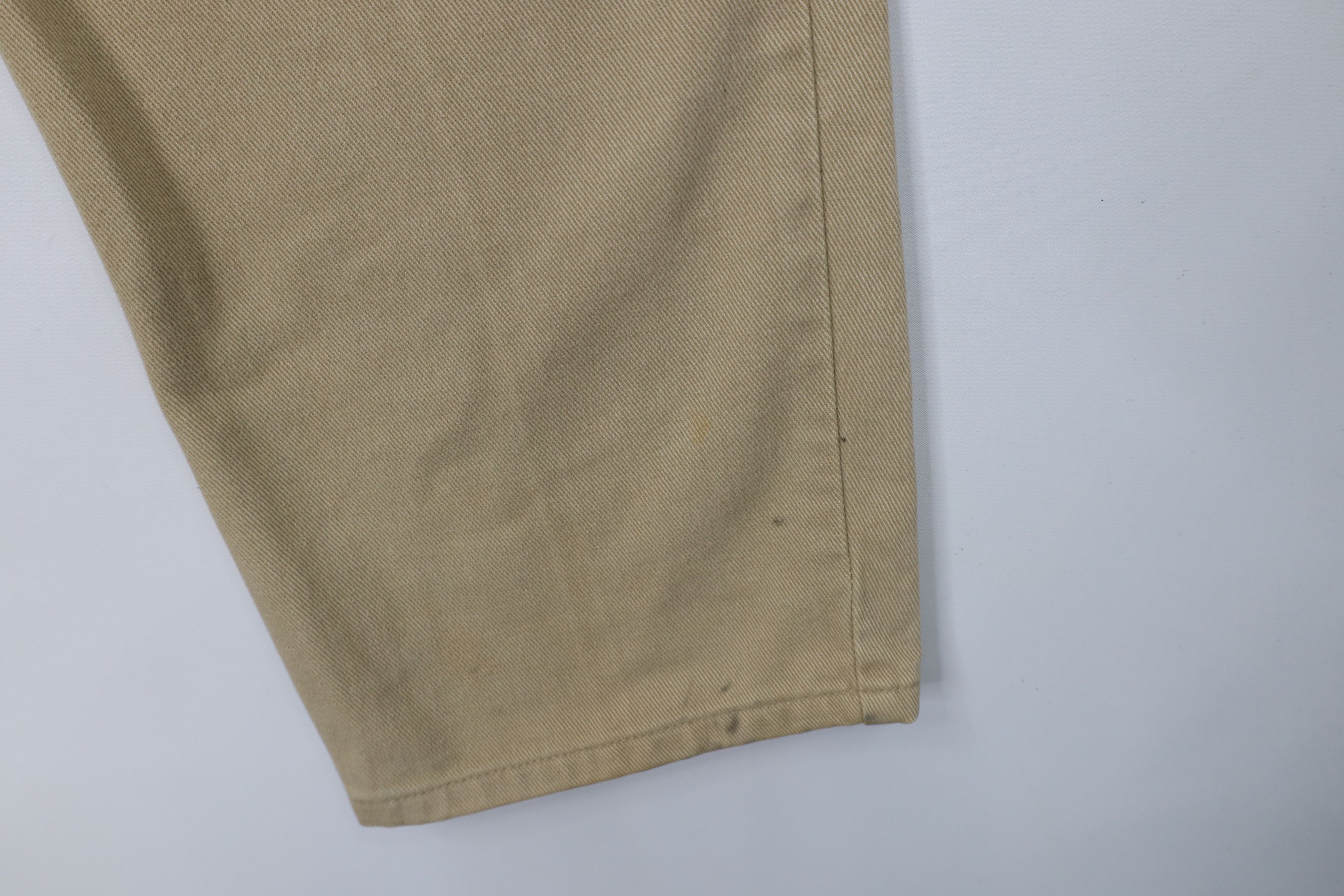 Guess Vintage 90s Guess Relaxed Fit Tapered Leg Jeans Beige Size US 36 / EU 52 - 5 Thumbnail