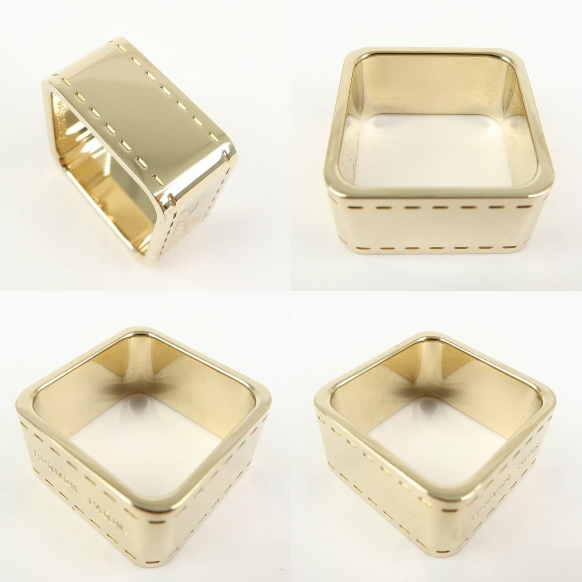 Hermes Hermes Bolduc Gold Plated Scarf Ring Size ONE SIZE - 4 Thumbnail