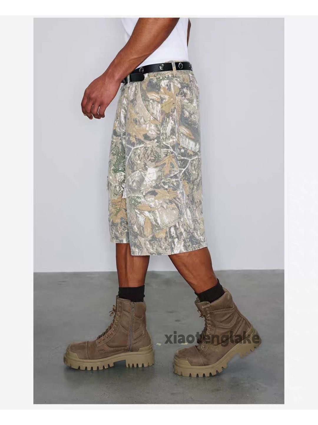 Designer × Vintage Unisex outdoor real tree camo skate hiphop cargo shorts Size US 32 / EU 48 - 8 Thumbnail
