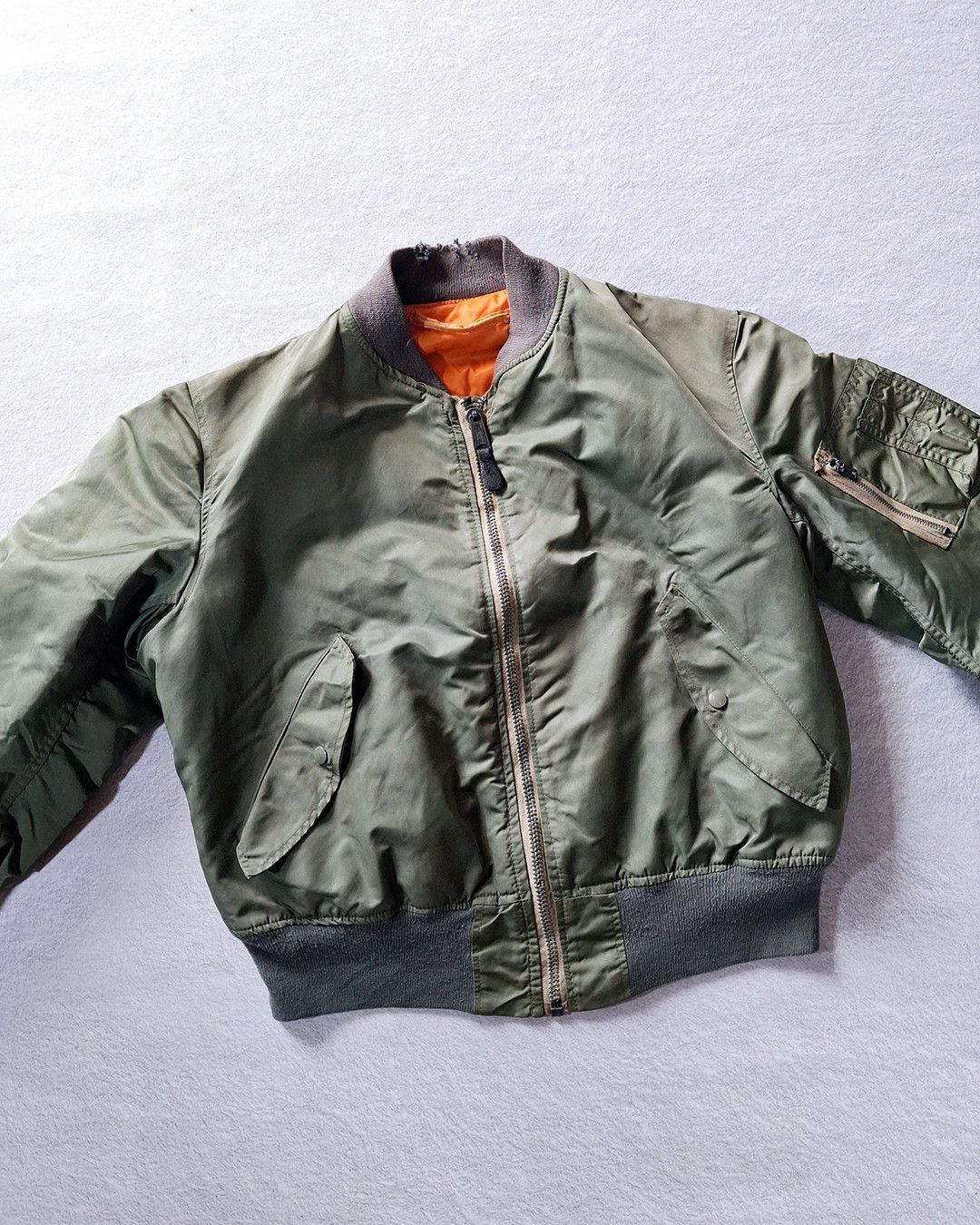 Other GREENBRIER INDUSTRIES MA-1 OLIVE GREEN BOMBER JACKET Size US L / EU 52-54 / 3 - 2 Thumbnail