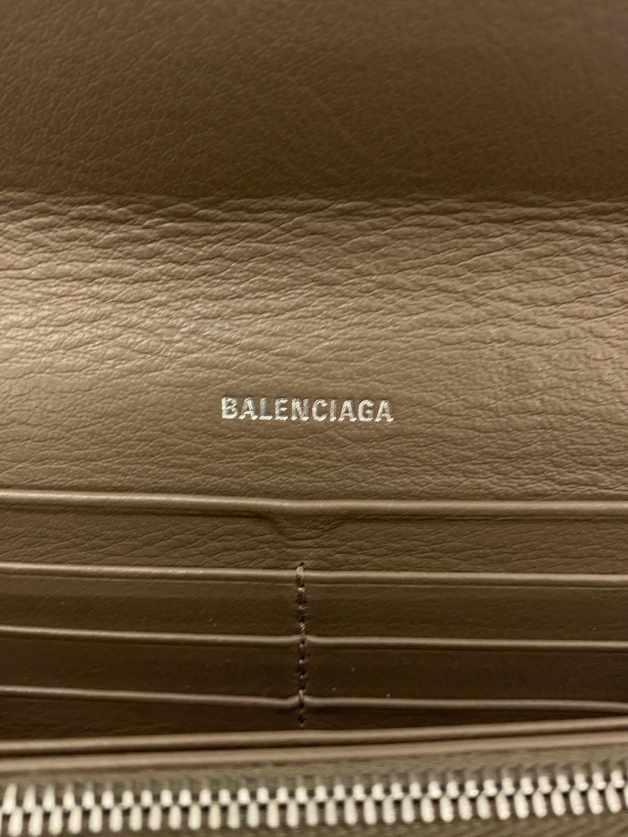 Balenciaga Balenciaga Leather Long Wallet Beige Size ONE SIZE - 3 Thumbnail