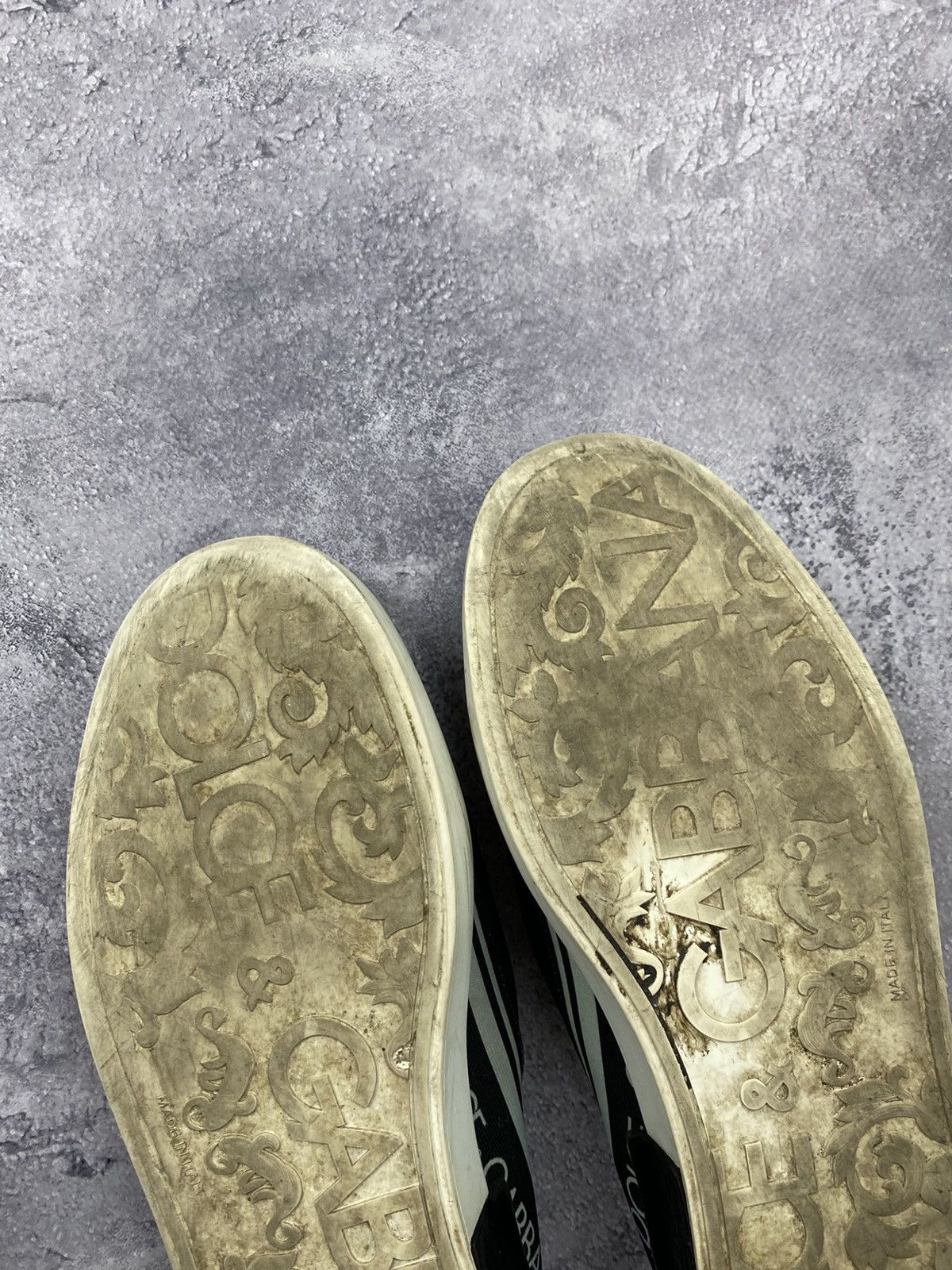 Dolce & Gabbana Dolce & Gabbana Sorrento Logo Slip On Black Sneakers D&G Size US 10 / EU 43 - 18 Thumbnail