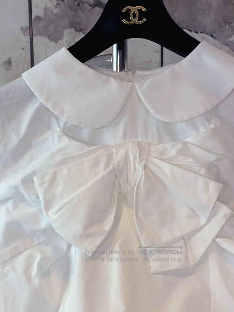 Comme des Garcons Comme des Garcons White Peter Pan Collar Shirt. Size US M / EU 48-50 / 2 - 6 Thumbnail