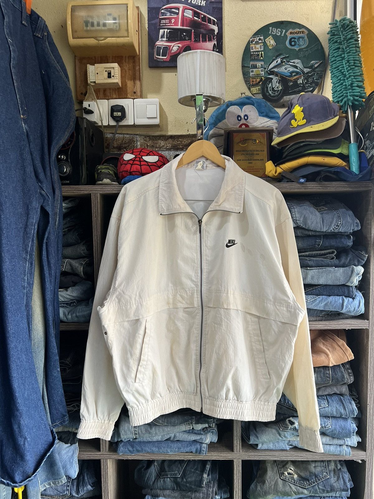 Nike 🔥Vintage Nike Air Zipper Jacket Size US XL / EU 56 / 4 - 2 Thumbnail