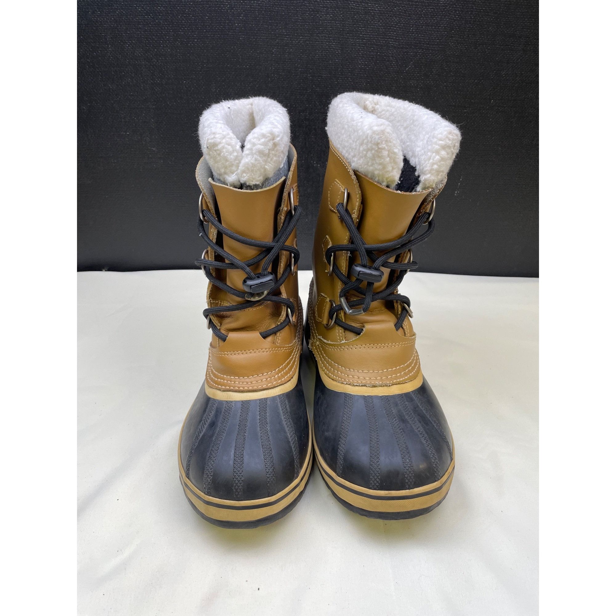 Sorel Sorel Men s Tan Black Waterproof Snow rain Boots Shoes Si Grailed