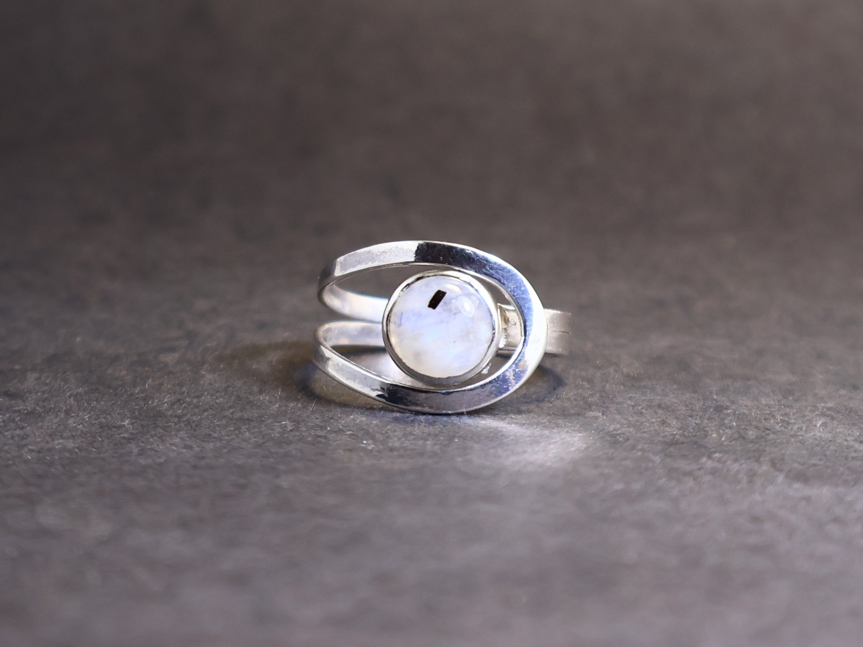 Handmade Moonstone ring. 925 Sterling Silver Ring, Handmade Boho Ring Size ONE SIZE - 1 Thumbnail