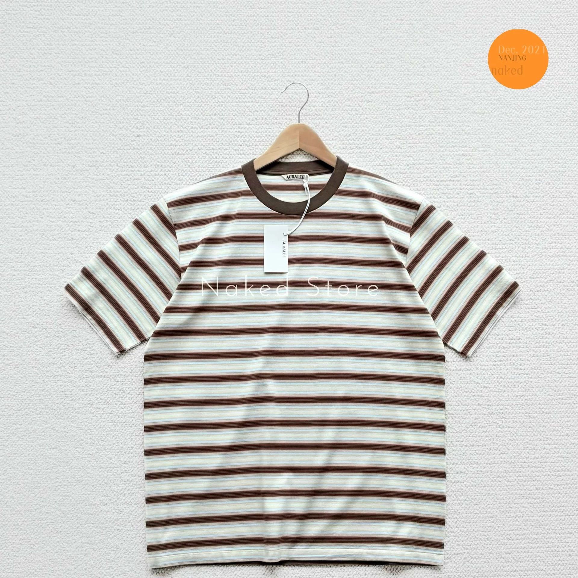 Auralee AURALEE Gradient Stripe 26SS 3 Two-Tone SS T-shirt Size US L / EU 52-54 / 3 - 1 Thumbnail