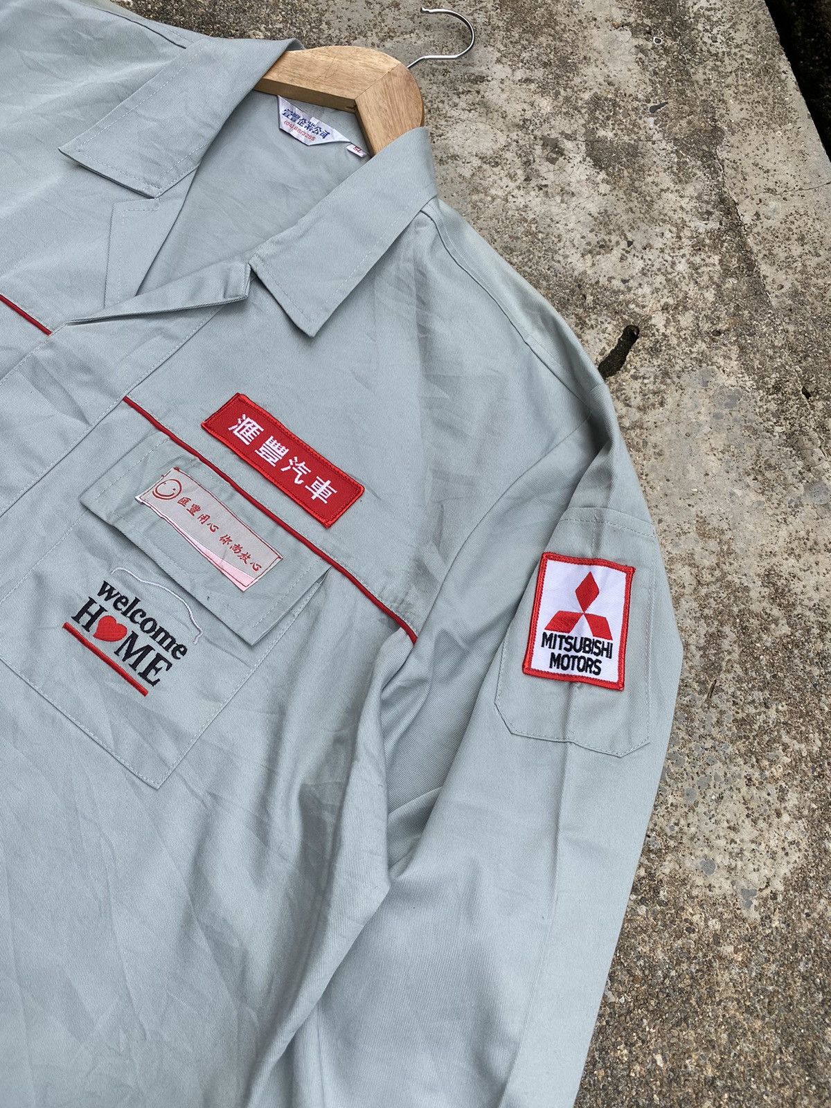 Vintage Vintage Mitsubishi Worker Shirt Size US XXL / EU 58 / 5 - 5 Thumbnail