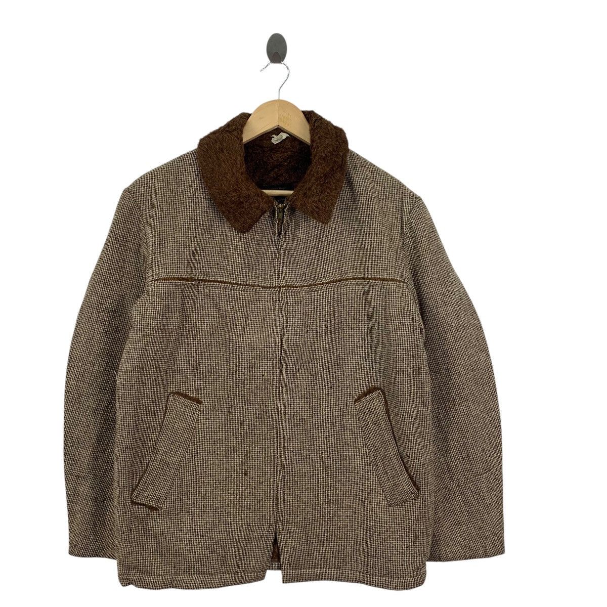 JCPenney Vintage 70s JC PENNEY Wool Fur Lining Chore Jacket Coat Size US S / EU 44-46 / 1 - 5 Thumbnail