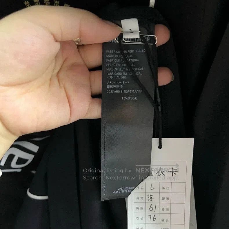 Balenciaga Balenciaga Black Graphic Long Sleeve T-shirt. Size US L / EU 52-54 / 3 - 3 Thumbnail