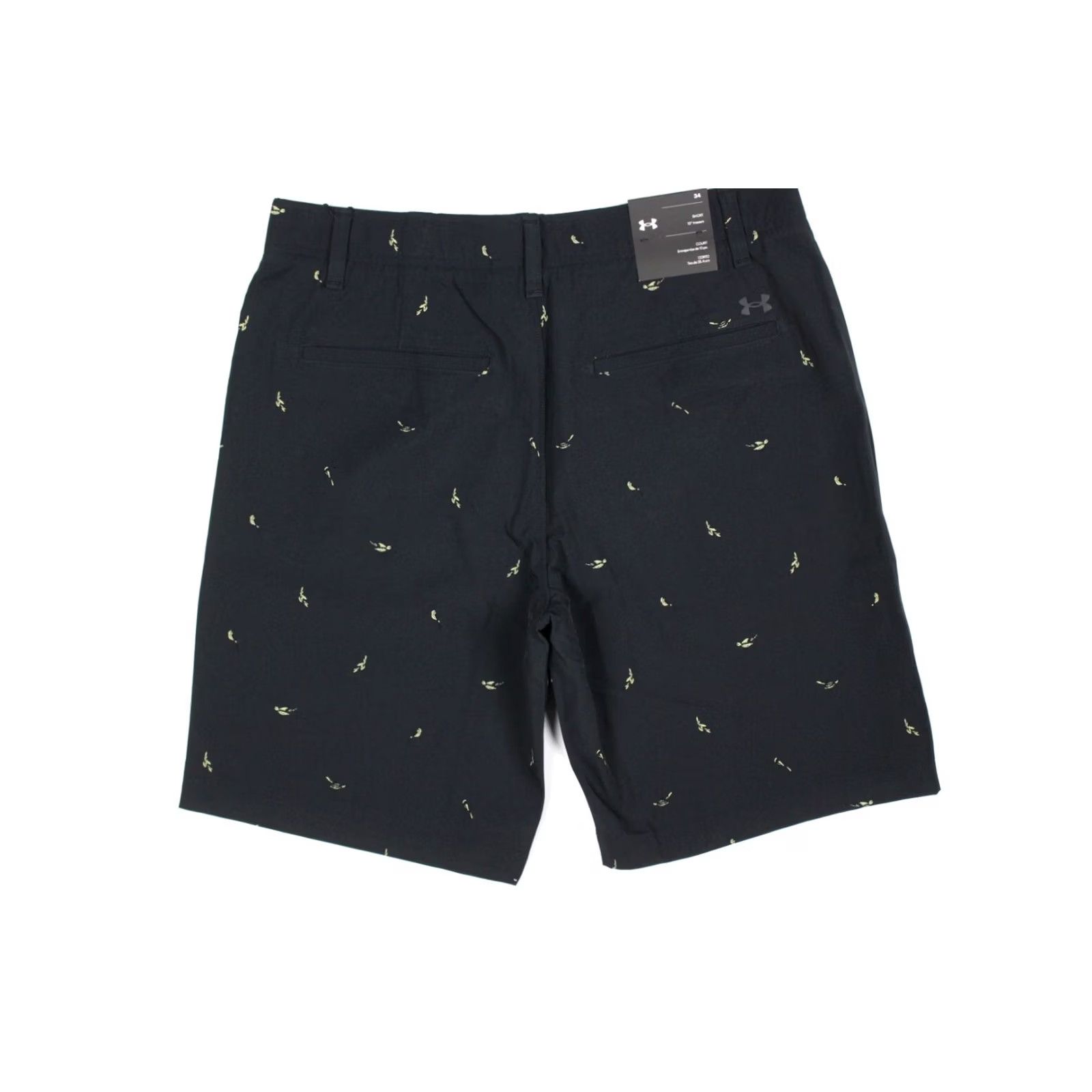 Under Armour Under Armour Men's 10" Golf Printed Shorts Size 34 Fly Fishing Black 1377303 Size US 34 / EU 50 - 2 Thumbnail