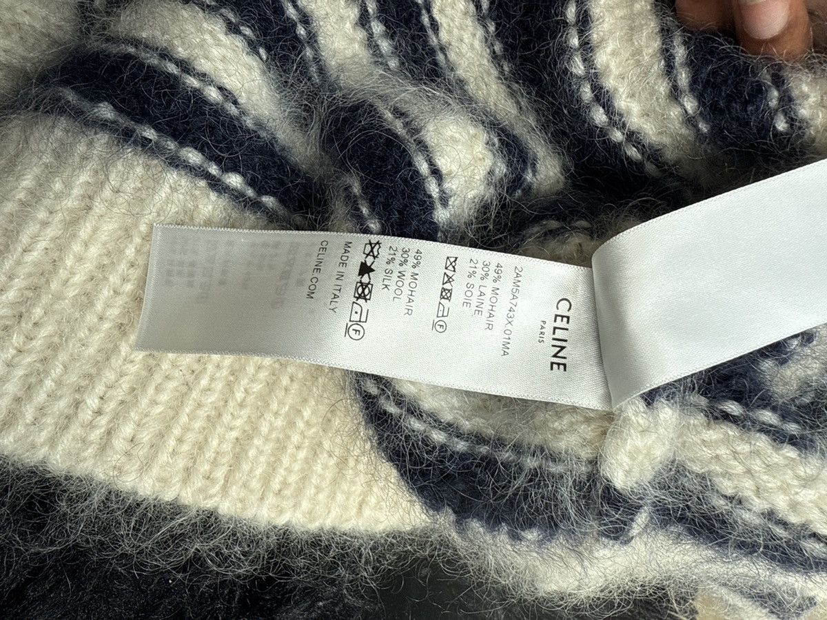 Celine CREW NECK MARINIÈRE SWEATER IN MOHAIR AND SILK Size XS / US 0-2 / IT 36-38 - 5 Thumbnail