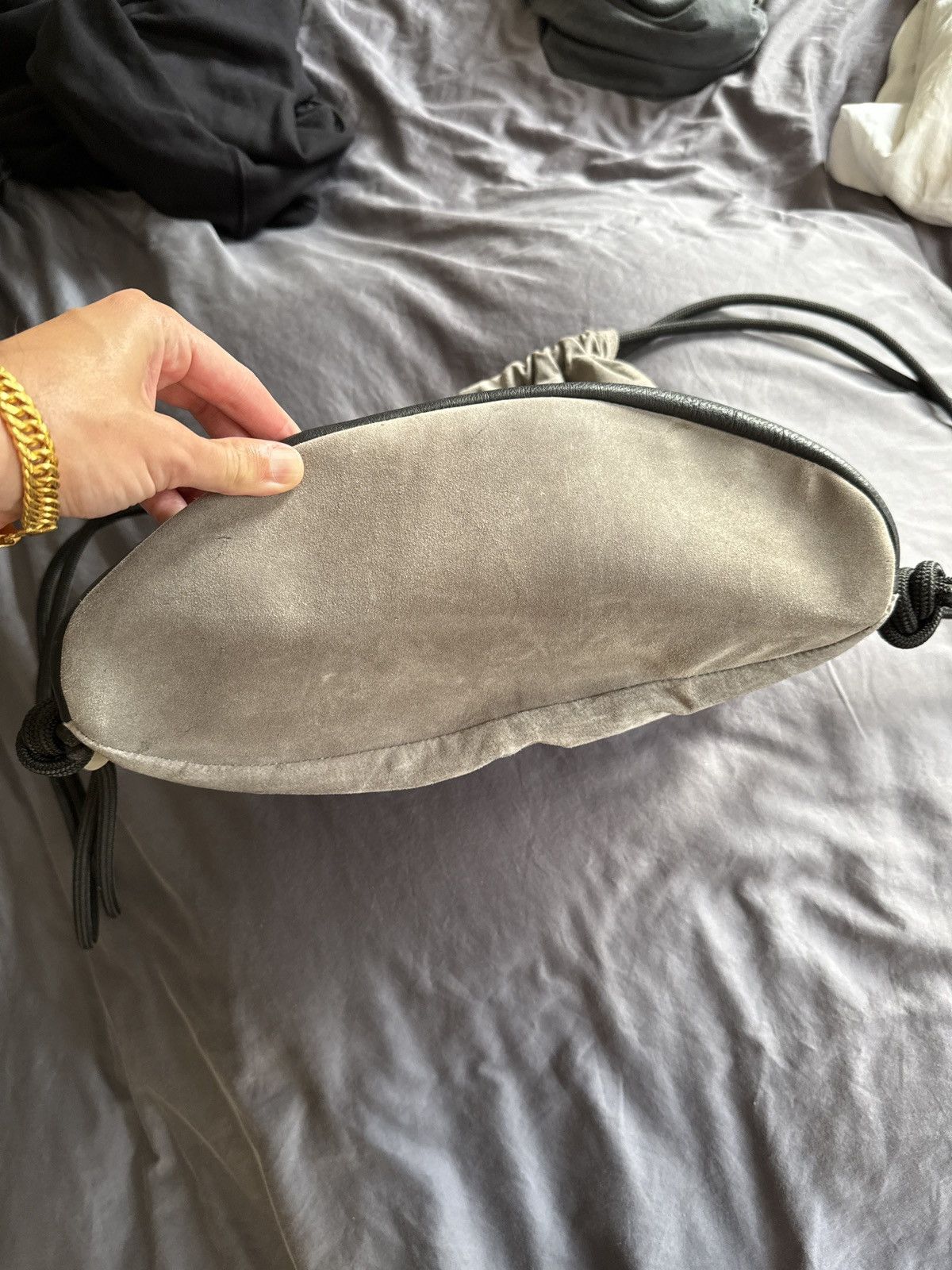 Vintage Suede and leather sling backpack Size ONE SIZE - 8 Thumbnail