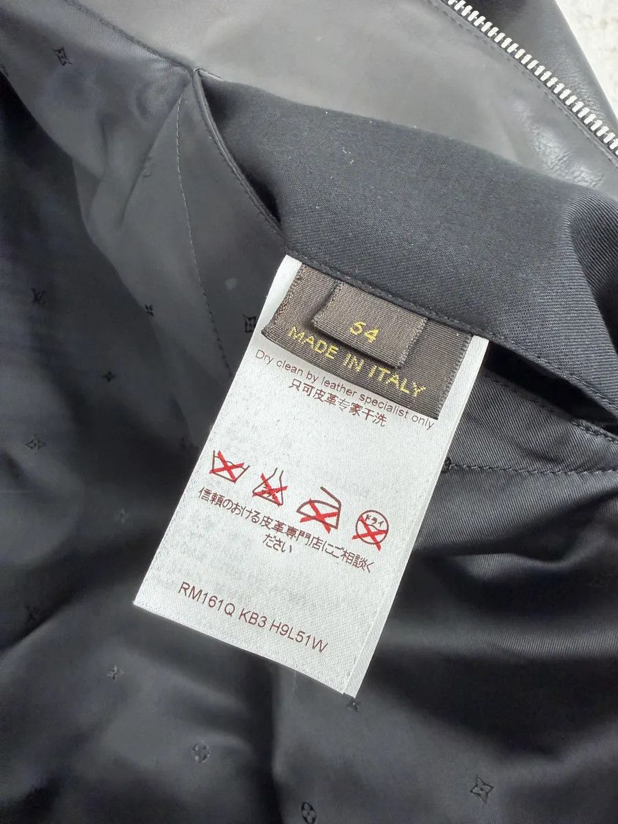 Louis Vuitton Louis Vuitton Black Premium Biker Leather Jacket Size US L / EU 52-54 / 3 - 13 Thumbnail