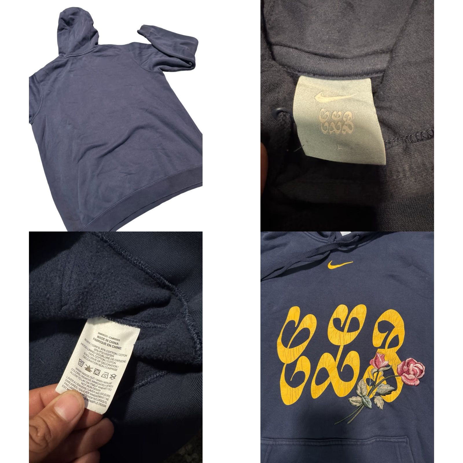 Nike Nike Drake Certified Lover Boy CLB Hoodie Navy Size L Rose Nocta Center Swoosh Size US L / EU 52-54 / 3 - 8 Thumbnail