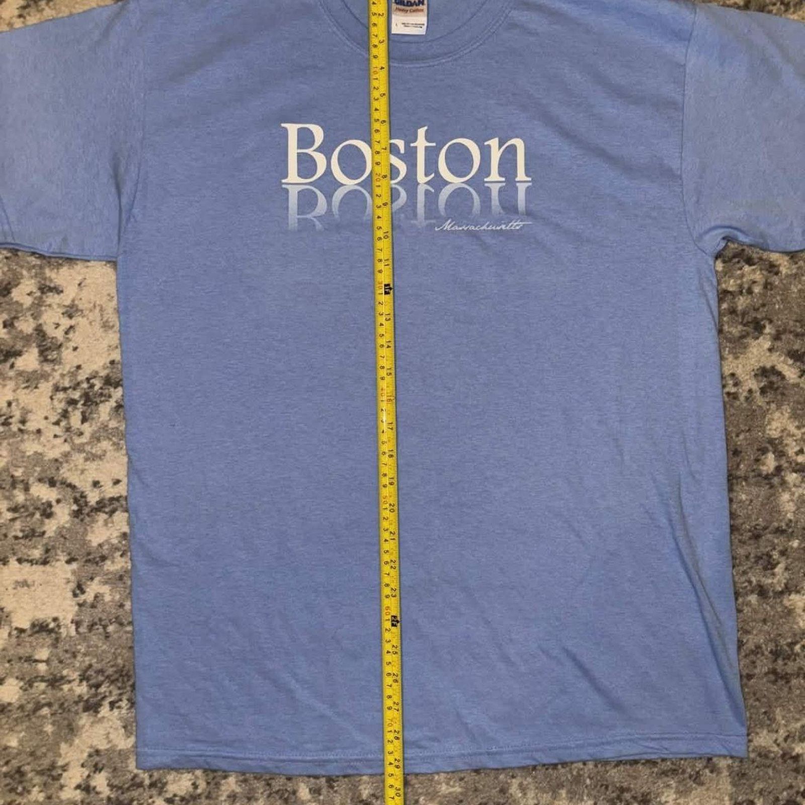 Vintage 00s Boston Massachusetts Destination Shirt Size US L / EU 52-54 / 3 - 4 Thumbnail