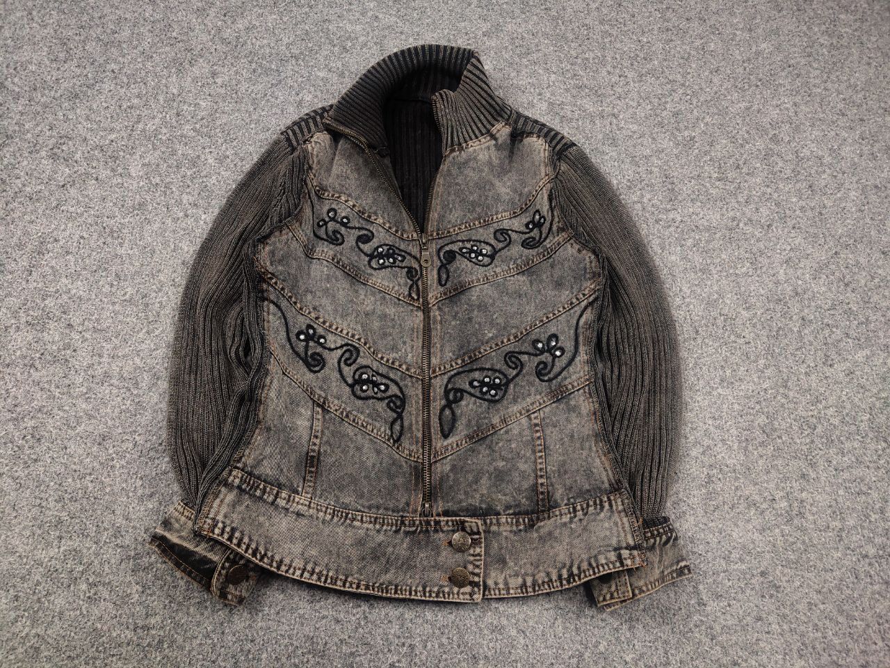 Hysteric Glamour Vintage Jacket Ribbed sleeves if six was nine style LGB Y2K Size M / US 6-8 / IT 42-44 - 2 Thumbnail