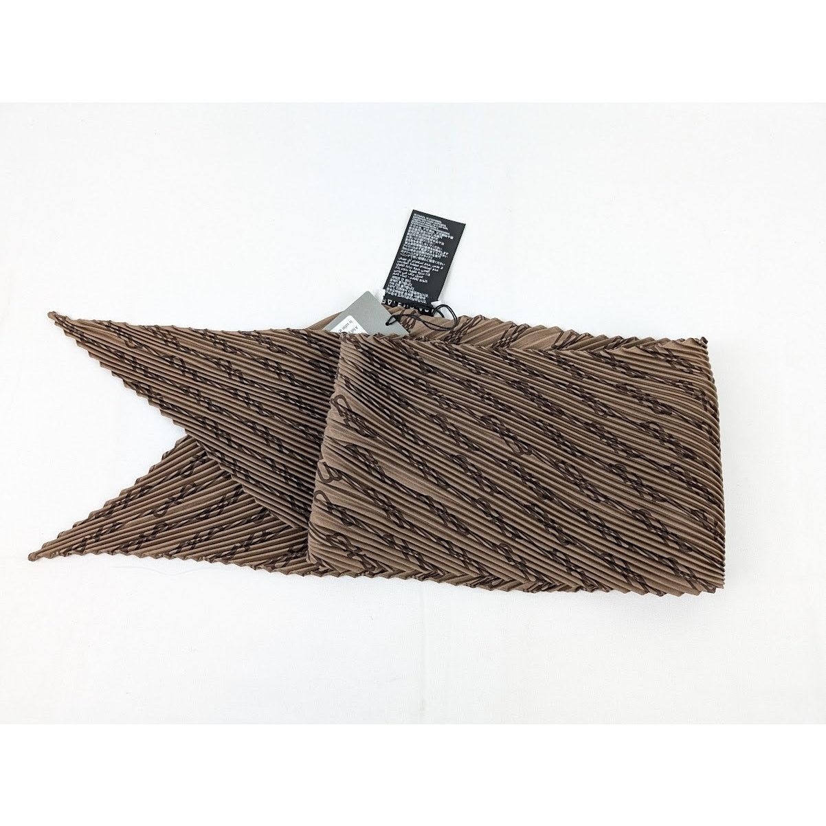 Balenciaga o1rshd1 Size: OS / ST BB Monogram Silk Pilsse in Beige Brown Size ONE SIZE - 8 Thumbnail