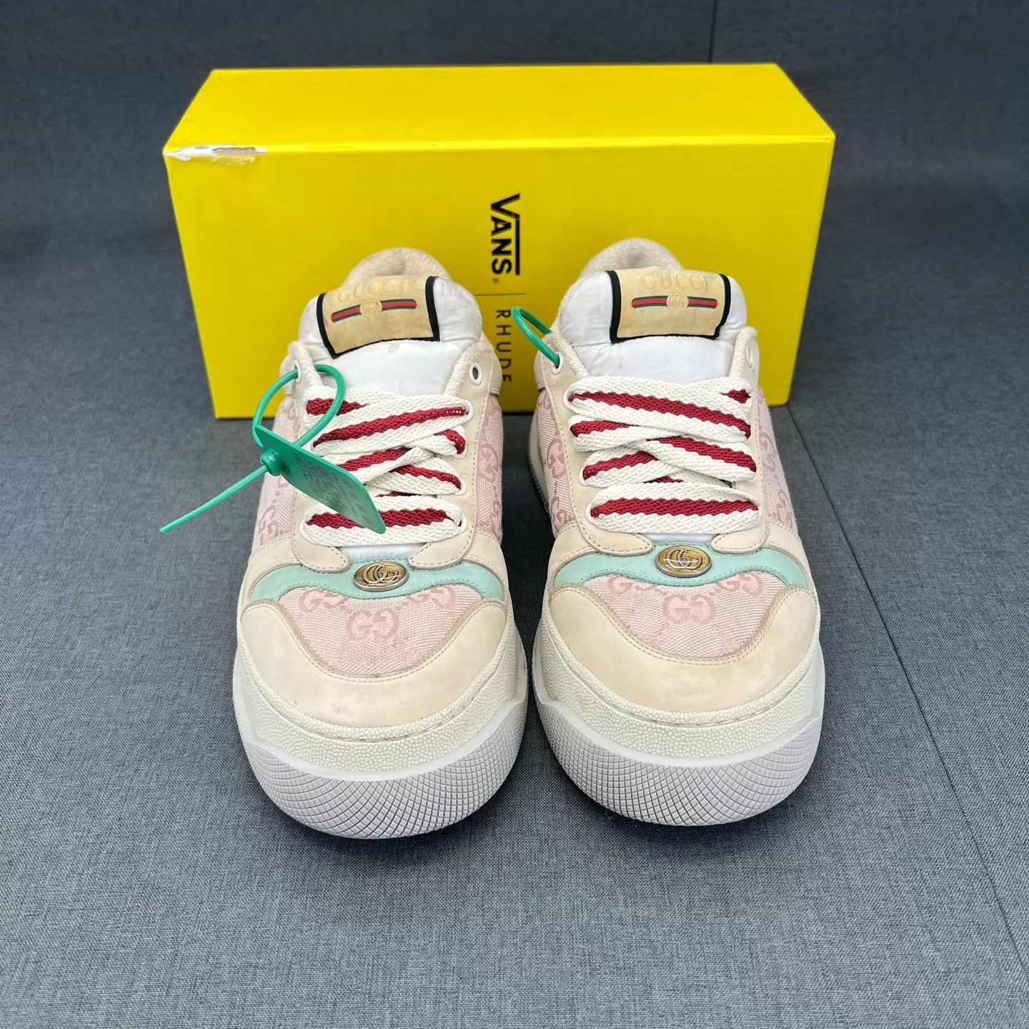 Gucci GUCCI Pang Ding pink beige size 38 Size US 7.5 / IT 37.5 - 5 Thumbnail