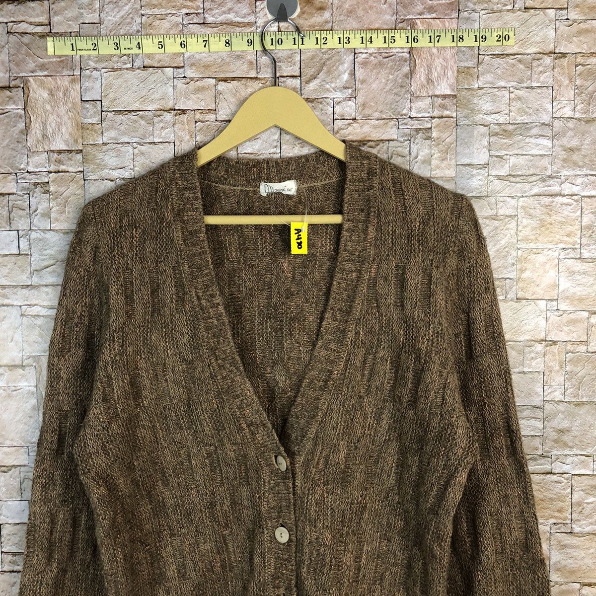 Vintage Original Knit mohair fur vintage jpn cardigan Knitwear #A420 Size US M / EU 48-50 / 2 - 2 Thumbnail