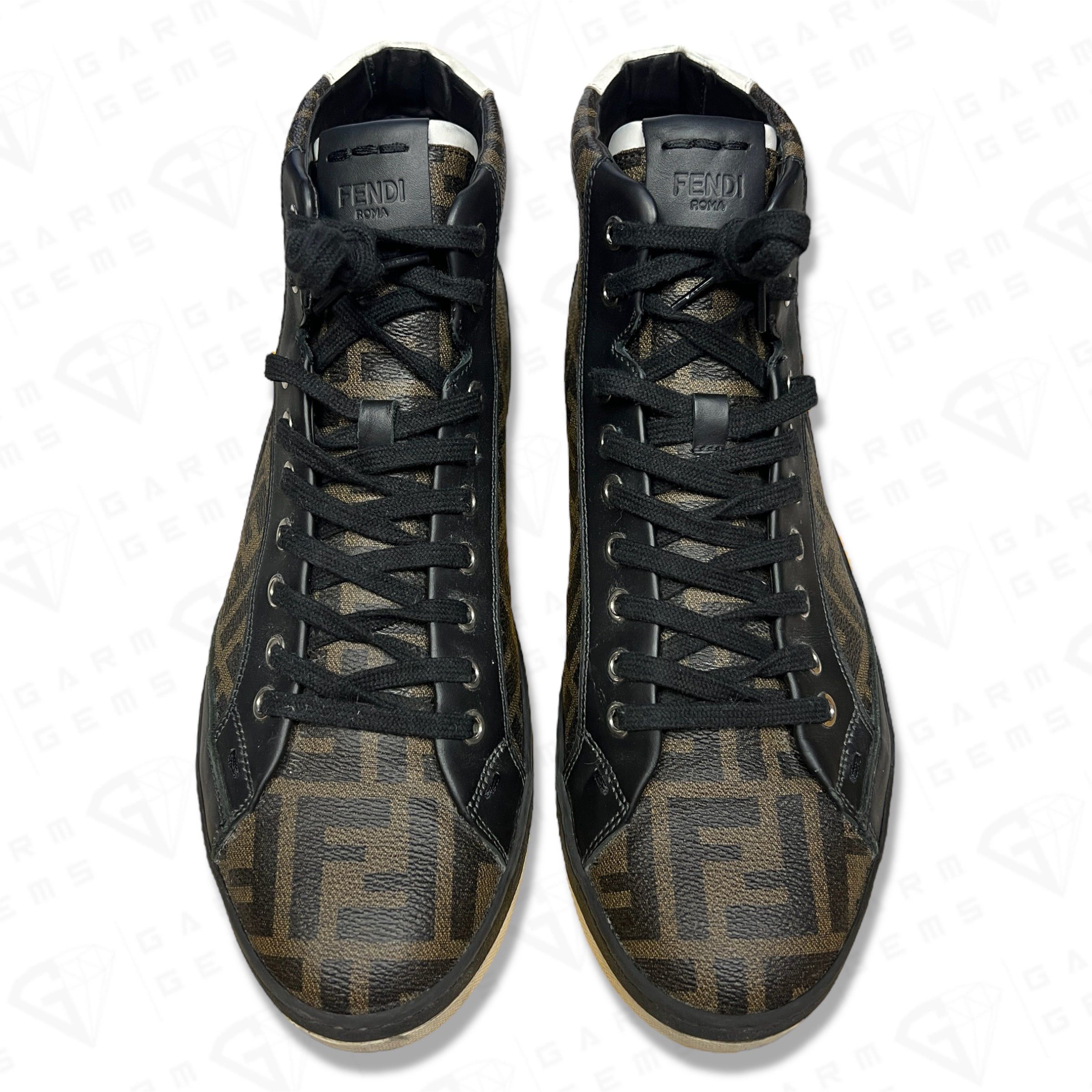 Fendi Fendi FF Monogram High Top Trainers Size US 11 / EU 44 - 6 Thumbnail