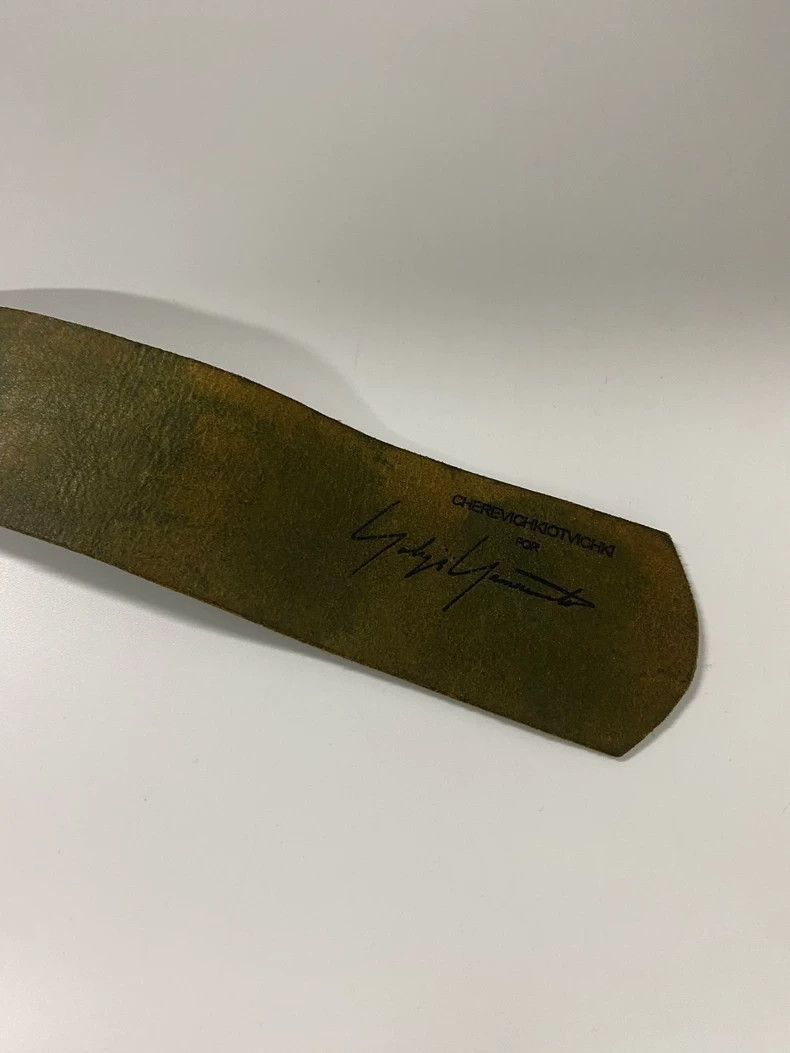 Yohji Yamamoto Yohji Yamamoto Leather Bracelet With Signature-2506 Size ONE SIZE - 4 Thumbnail