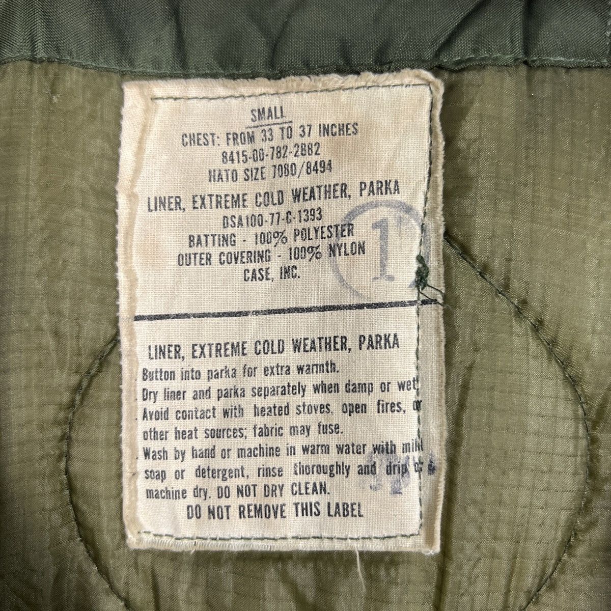 Vintage 🔥 70s VINTAGE CASE INC LINER PARKA US ARMY Size US S / EU 44-46 / 1 - 16 Thumbnail