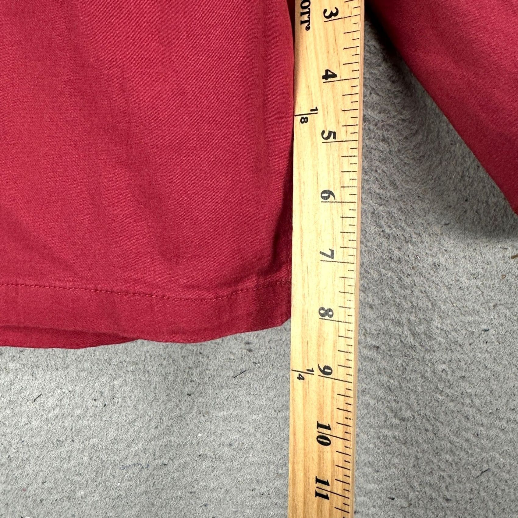 Chaps Chaps Cargo Shorts Men 34 Red Relaxed Flat Front Pockets Button Casual Summer Outdoor Size US 36 / EU 52 - 7 Thumbnail