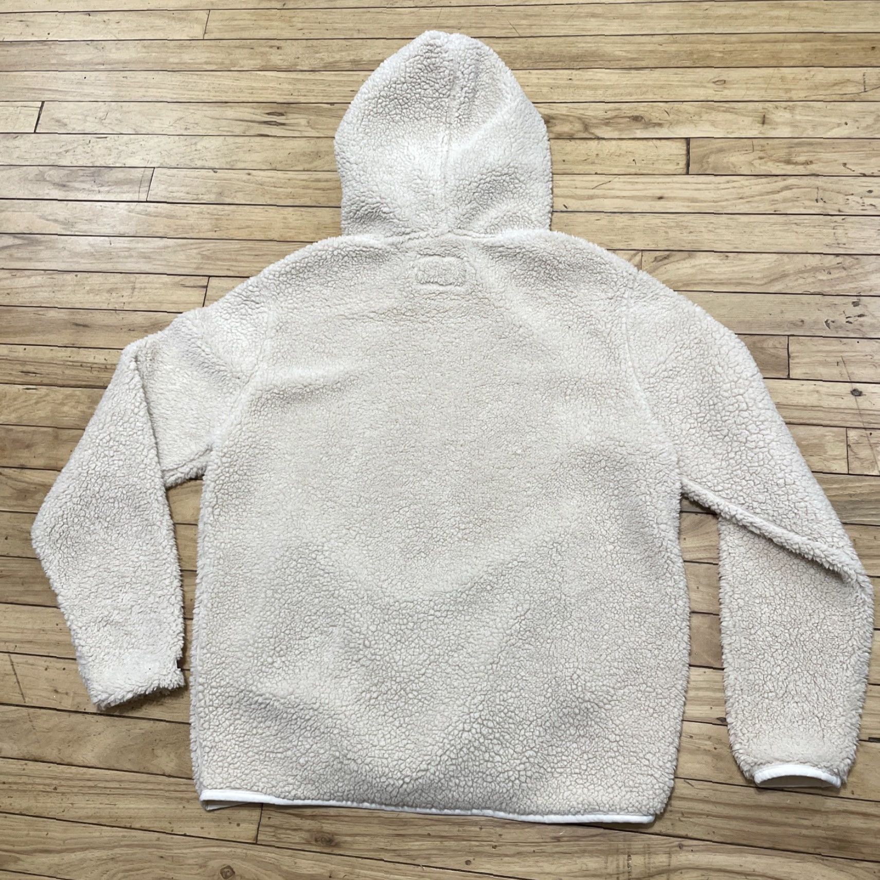Chubbies VINTAGE Chubbies Hoodie Men L Ivory Cream Capsule Fleece Pullover Deep Pile Sherpa Pockets Hooded Size US L / EU 52-54 / 3 - 2 Thumbnail